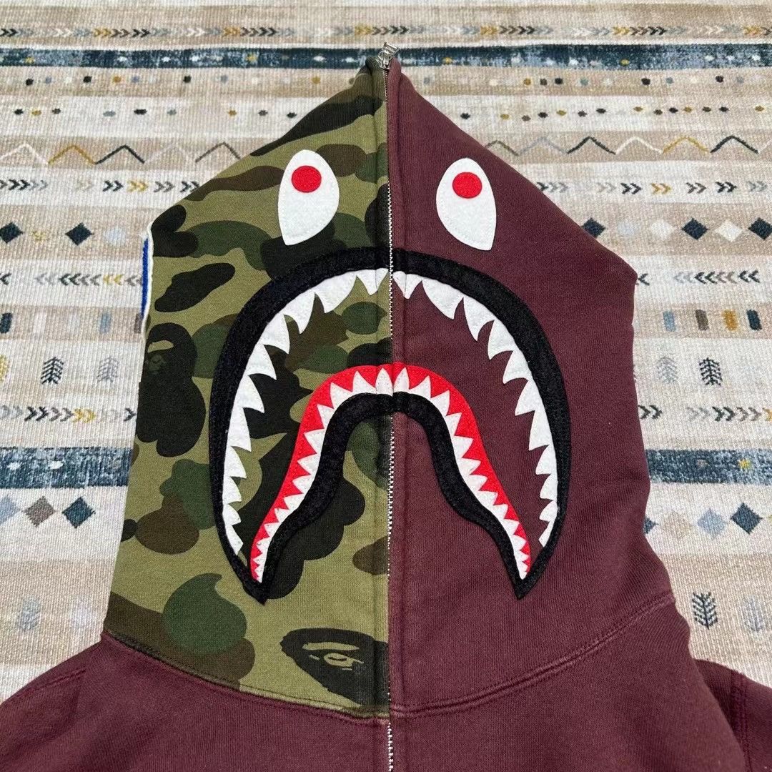 Bape COLOR CAMO SHARK FULL ZIP HOODIE Size US L / EU 52-54 / 3 - 7 Thumbnail
