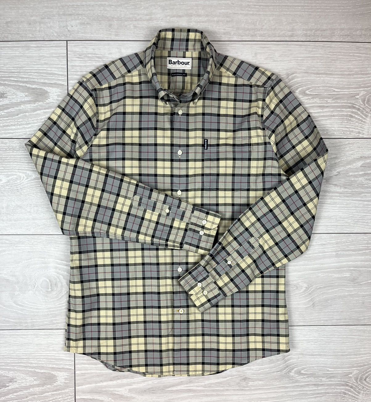 Barbour x4 Barbour Tailored Flannel Checkered Button Shirt M Size Size US M / EU 48-50 / 2 - 7 Thumbnail