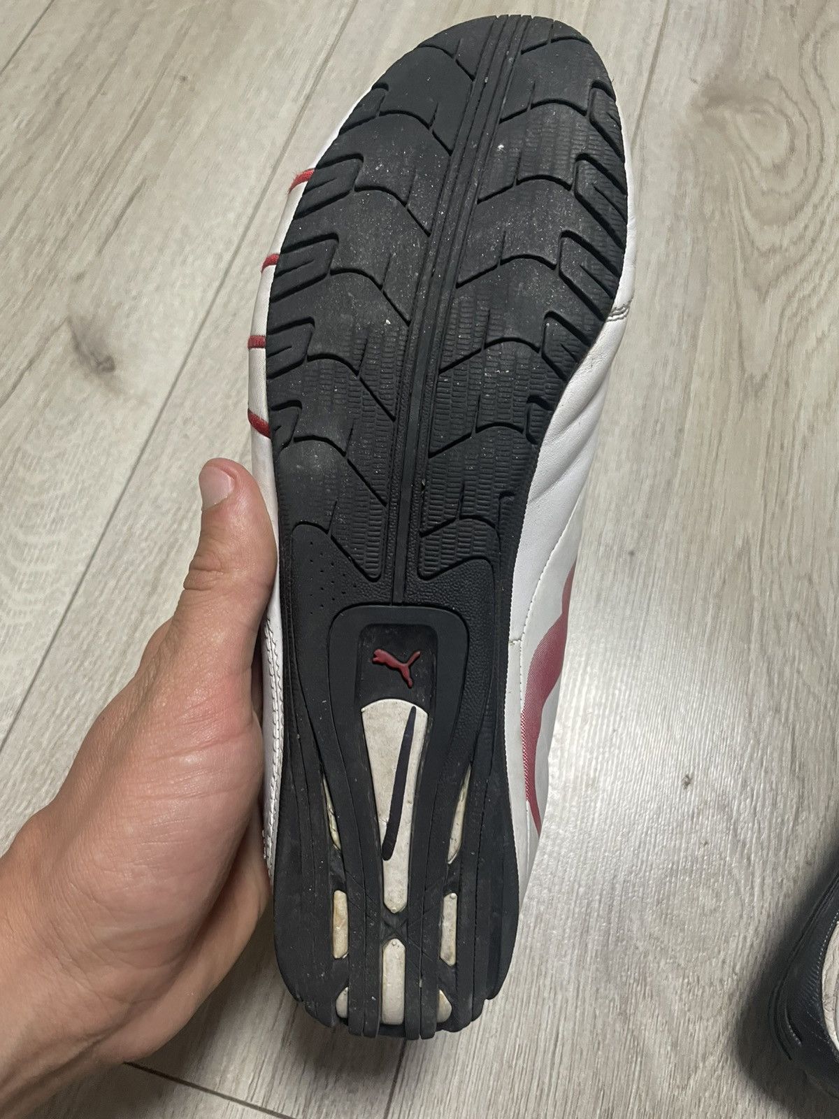 Ferrari × Puma × Vintage Vintage 00s Puma Ferrari Speed Cat F1 Red Leather Shoes Rare Size US 7.5 / EU 40-41 - 12 Thumbnail