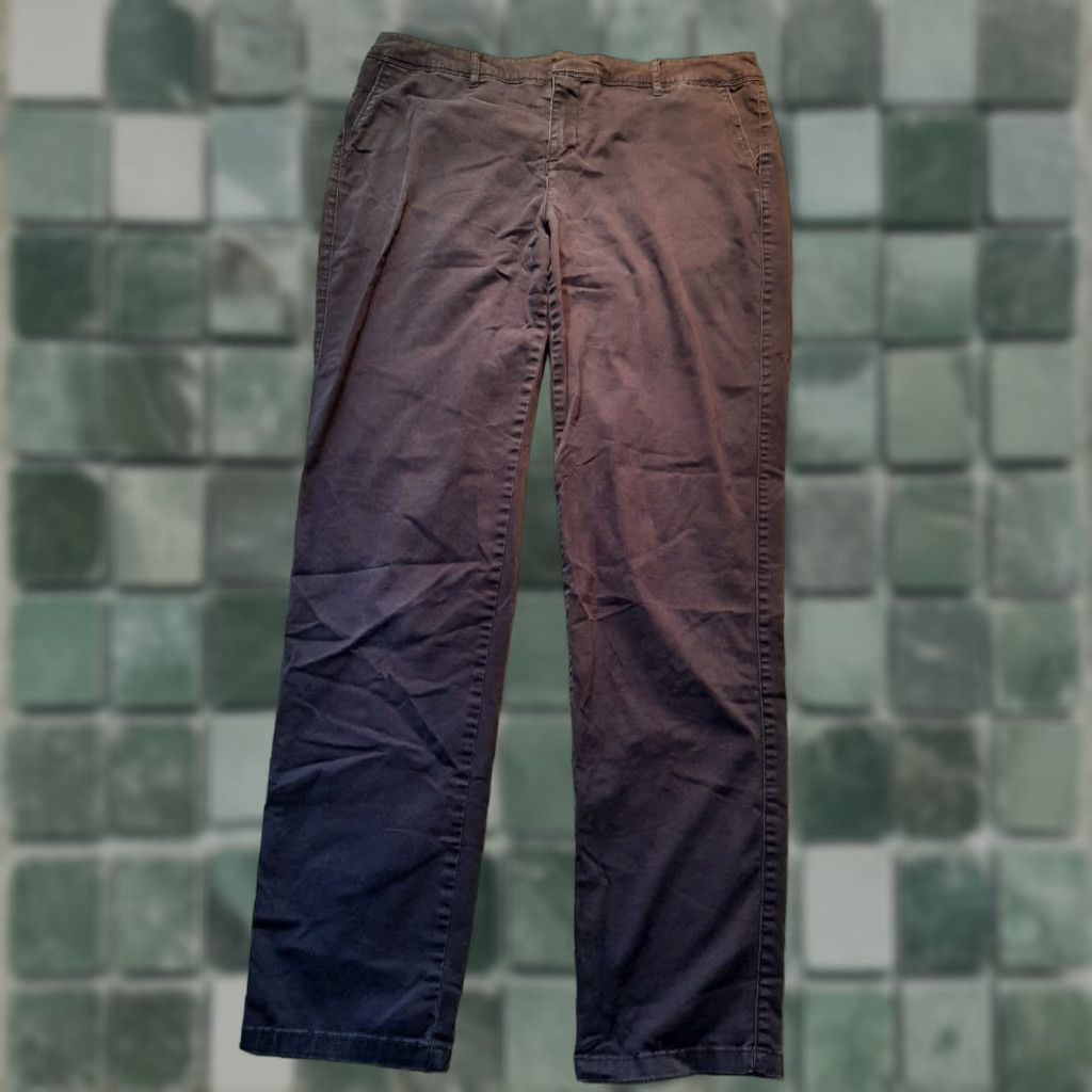 Liz Claiborne Liz Claiborne Pants Womens Size 10 T Blue City Fit Chino Regular Zip Casual Pockets Logo Modern Solid Tall Vintage: No Mens Women Girls Size 32" / US 10 / IT 46 - 1 Thumbnail