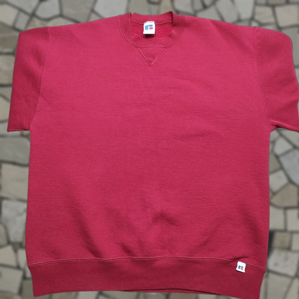 Russell Athletic VINTAGE Russell Athletic Sweatshirt Men L Red USA 90s Pullover Crew Neck Classic Logo Sports/ Gym & Training Size US L / EU 52-54 / 3 - 1 Thumbnail