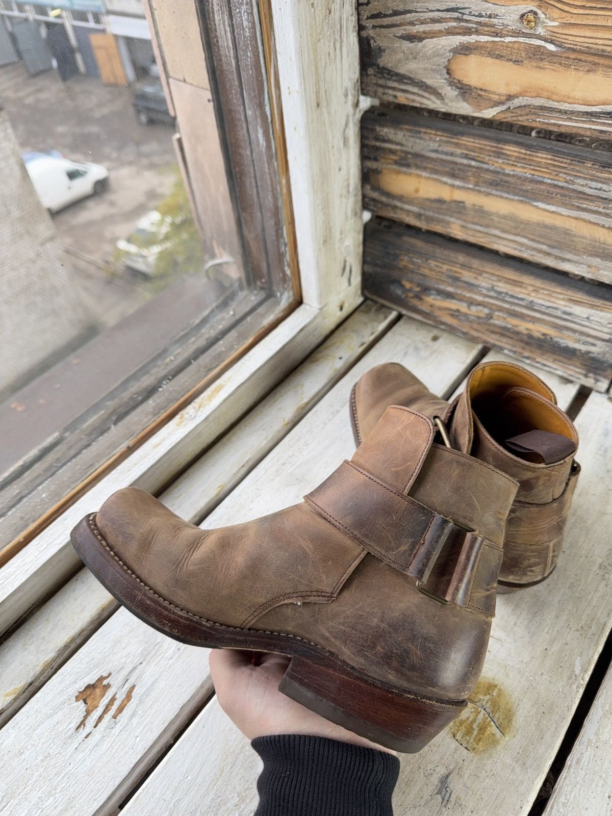 Sancho Boots 90s Sancho Goodyear Welt Leather Harness Boots Brown EU 36 Size US 5.5 / IT 35.5 - 8 Thumbnail