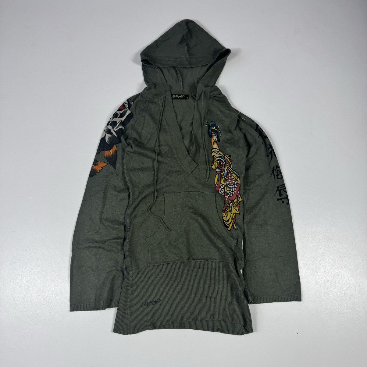 Ed Hardy vintage long hoodie ed hardy y2k christian audigier Size M / US 6-8 / IT 42-44 - 1 Thumbnail