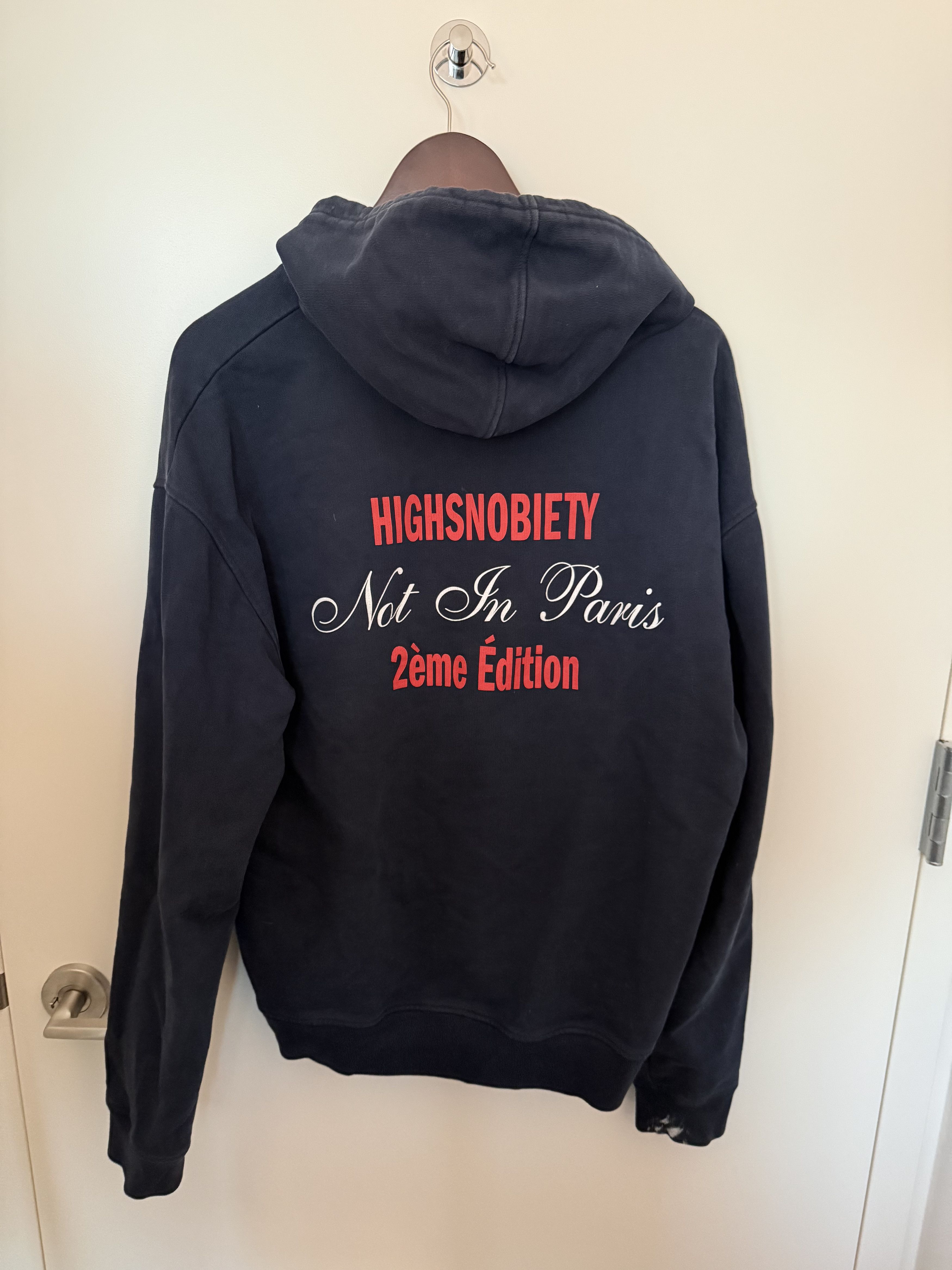 Highsnobiety Highsnobiety “Not In Paris” 2ème Édition Hoodie – Navy Size US M / EU 48-50 / 2 - 4 Thumbnail