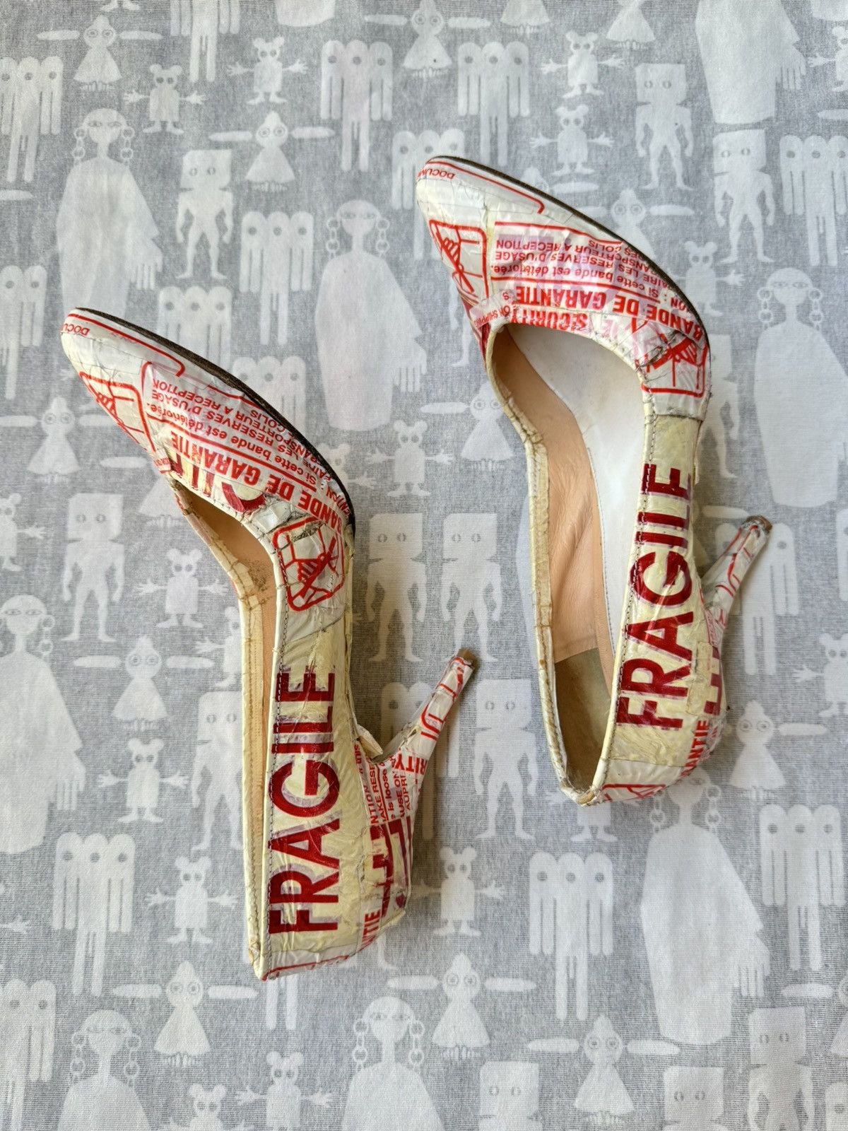 Maison Margiela Maison Martin Margiela SS06 "FRAGILE" Artisanal Pumps Size US 10 / IT 40 - 7 Thumbnail