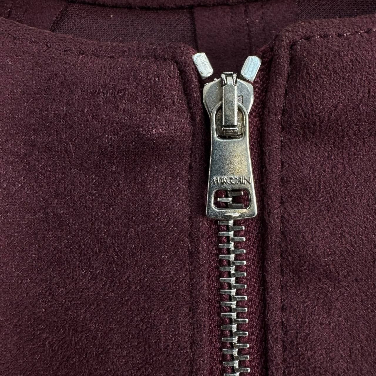 Other Marc Cain Suede Fringe Jacket Burgundy Zip Women Size M Size M / US 6-8 / IT 42-44 - 5 Thumbnail