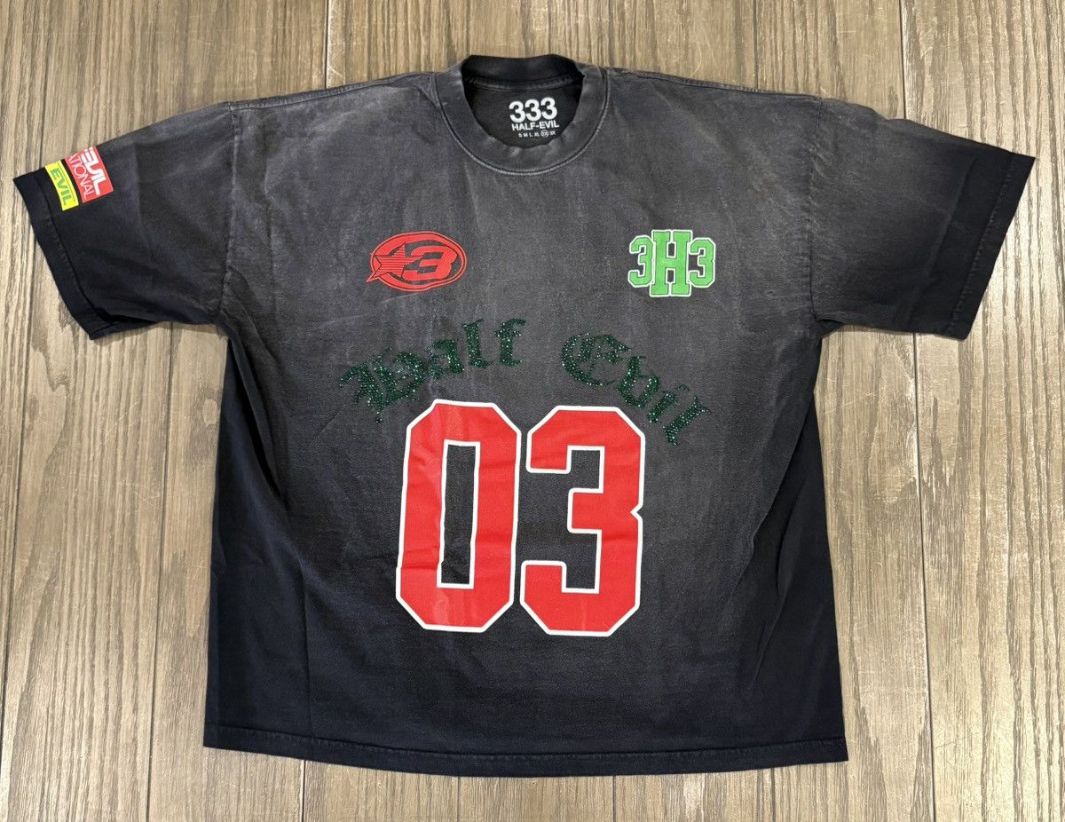 Half Evil ⚡️ Half Evil 333 Black 03 Race Team Tee Shirt 2XL XXL ⚡️ Size US XXL / EU 58 / 5 - 1 Thumbnail