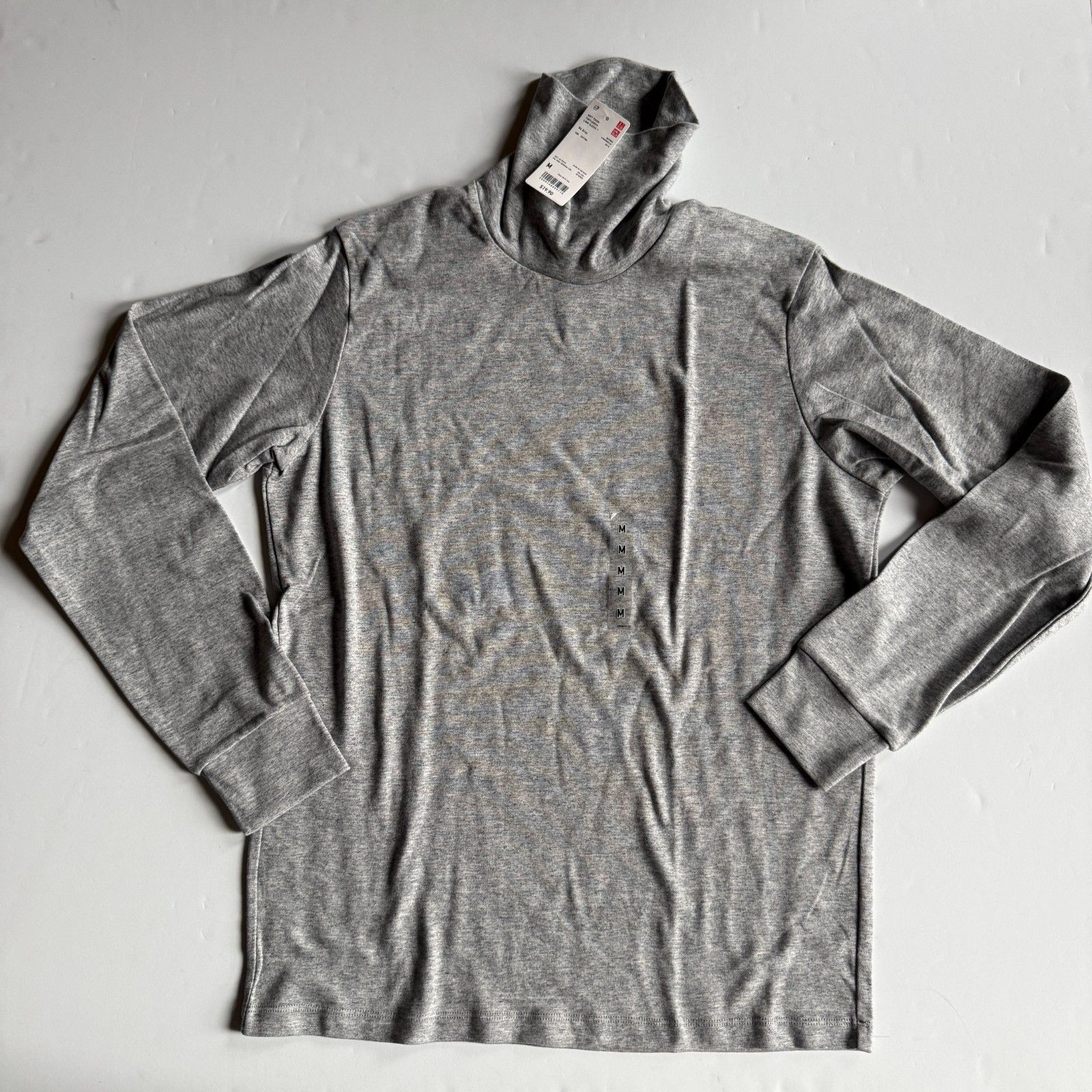 Uniqlo UNIQLO Soft Touch Gray Turtleneck Long Sleeve Shirt Size US M / EU 48-50 / 2 - 1 Thumbnail