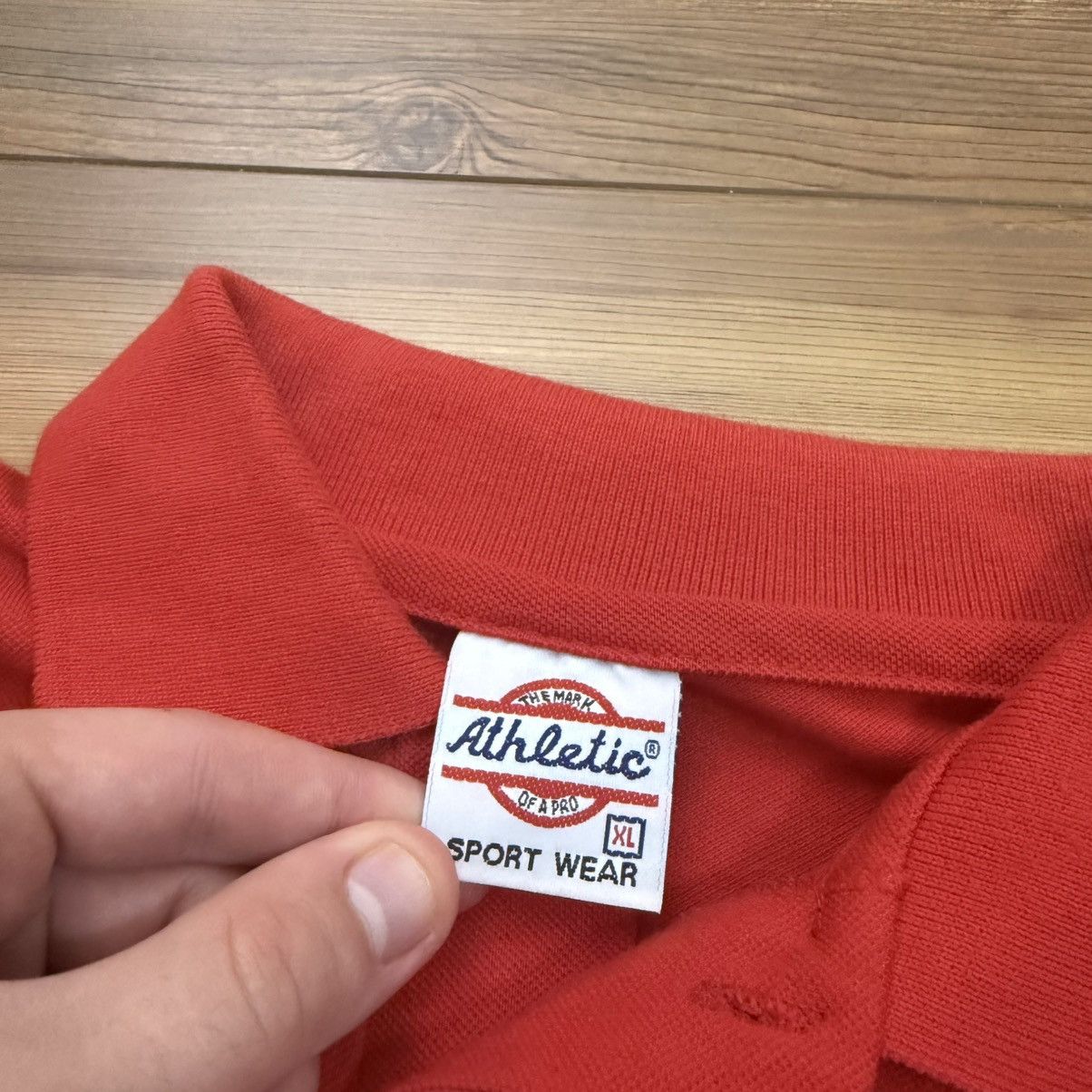 Other Vintage Red Designer Brand Test Print Polo Shirt Size US L / EU 52-54 / 3 - 4 Thumbnail