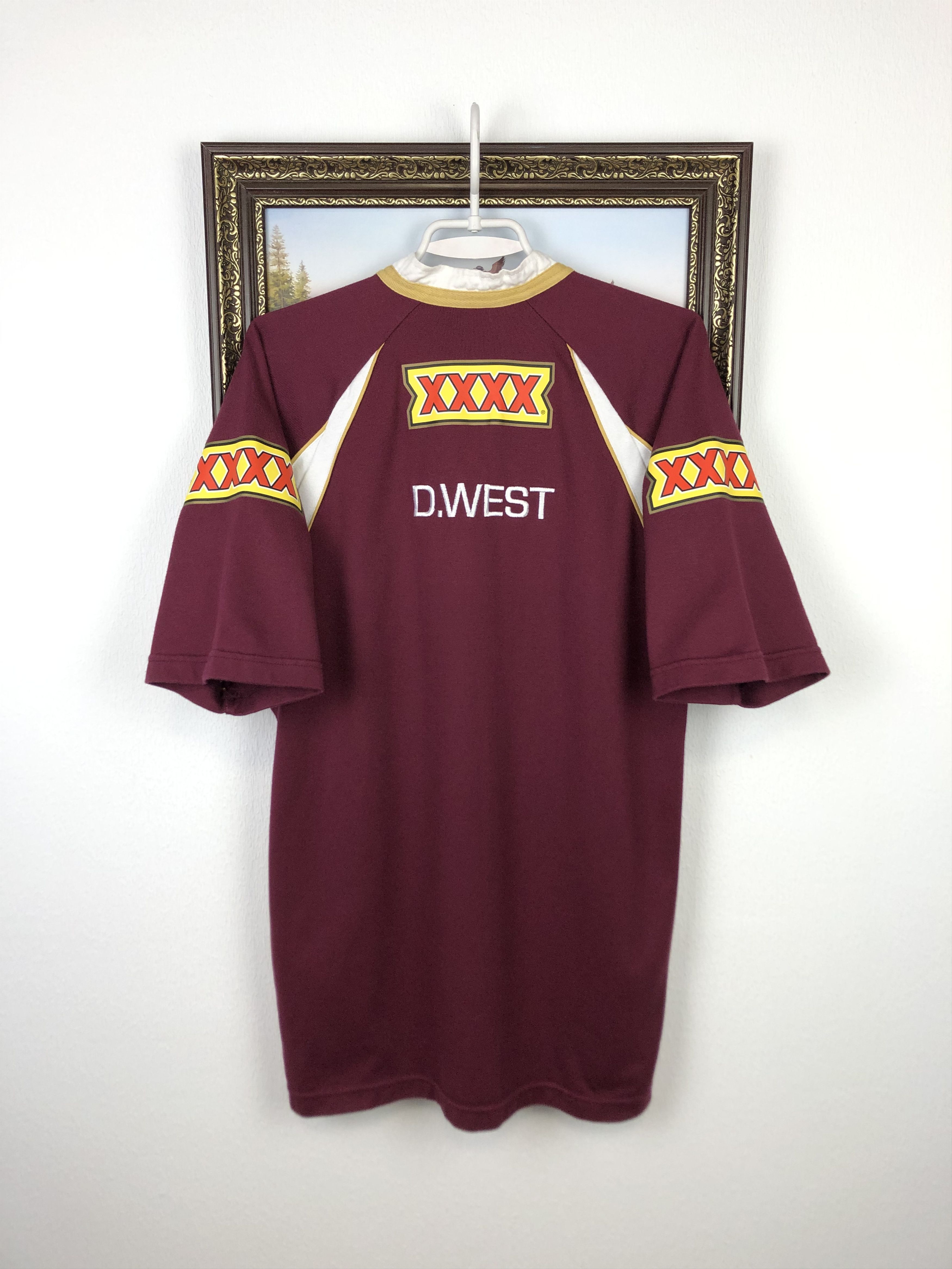 Vintage Vintage Queensland State of Origin Maroon Rugby Jersey Tee Size US M / EU 48-50 / 2 - 11 Thumbnail