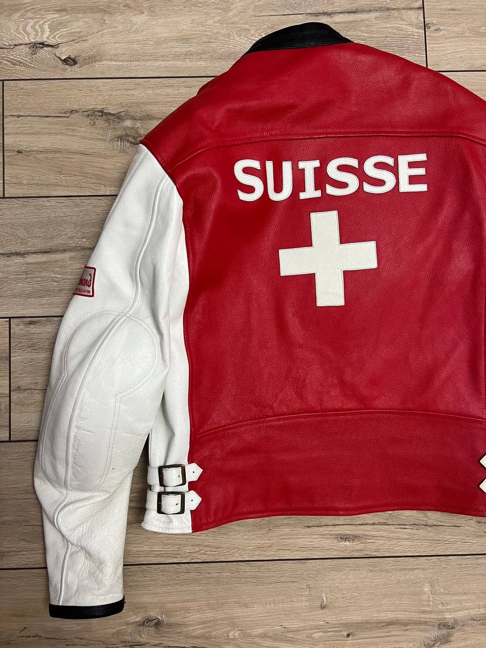Other Motorcycle Bikers World Swiss Suisse Leather Jacket 2XL Size US XXL / EU 58 / 5 - 15 Thumbnail