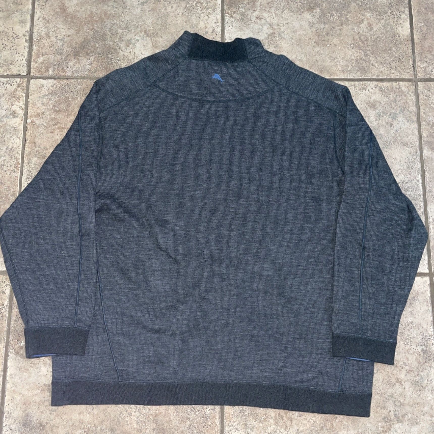 Tommy Bahama Tommy Bahama Gray Half Zip Pullover Mens XXL Sweater Size US XXL / EU 58 / 5 - 4 Thumbnail