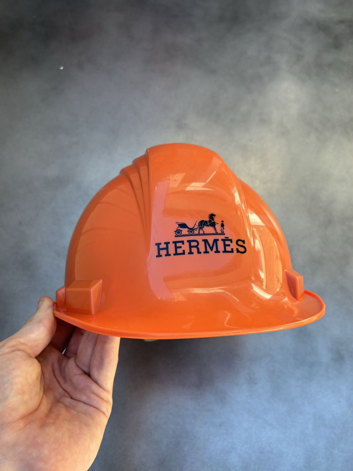 Designer × Hermes 2008 Hermes Hard Hat Hermès Toronto Construction Helmet Y2K Size ONE SIZE - 2 Thumbnail