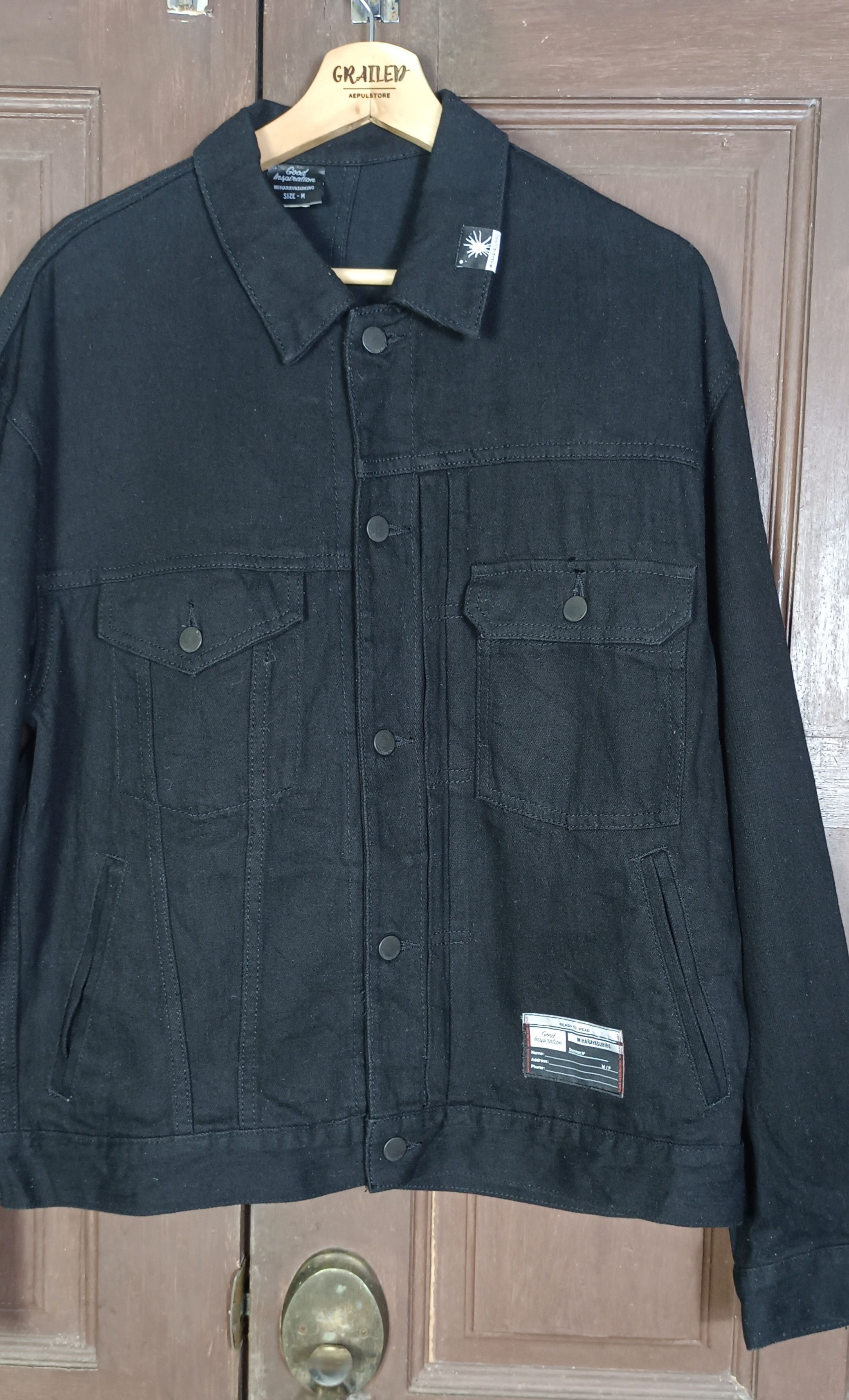 Maison MIHARA YASUHIRO Miharayasuhiro Denim Jacket Super Black Size US M / EU 48-50 / 2 - 3 Thumbnail