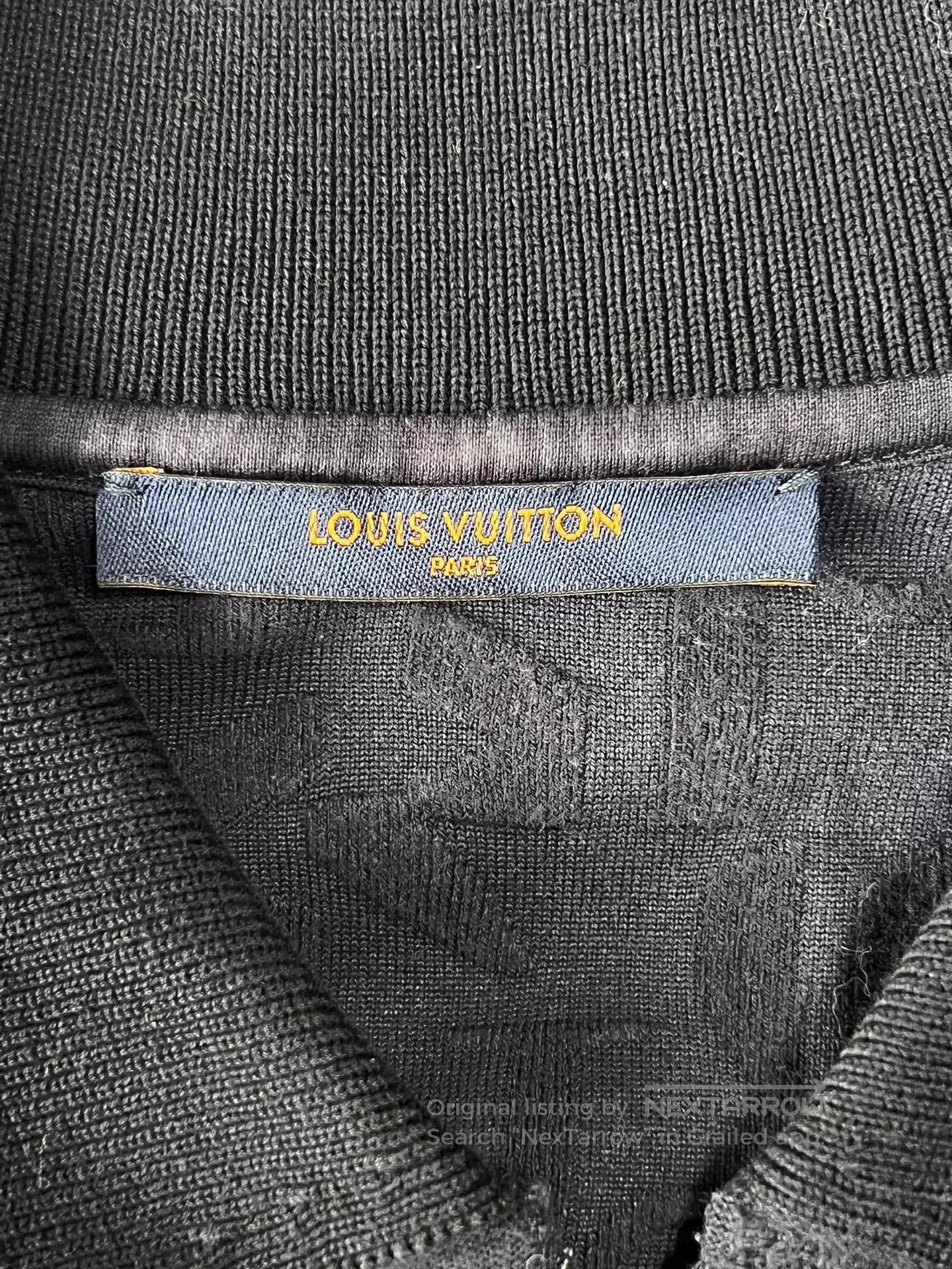 Louis Vuitton Blue Short-Sleeve Textured Polo Shirt. Size US L / EU 52-54 / 3 - 5 Thumbnail