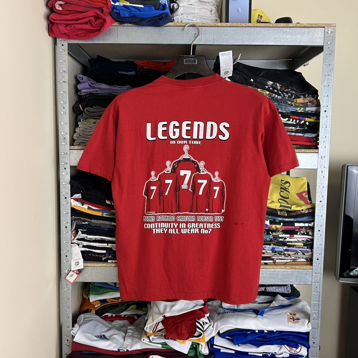 Other Rare! Eric Cantona Legends In Our Time Ronaldo 7 Jersey 90s Size US L / EU 52-54 / 3 - 2 Thumbnail