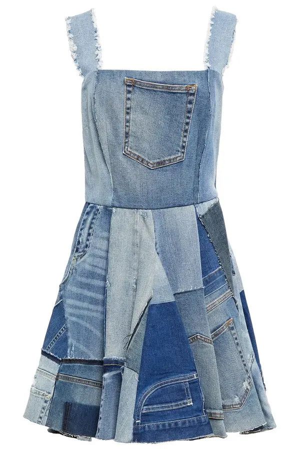 Dolce & Gabbana o1y0825 Denim Mini Dress in Blue Size XS / US 0-2 / IT 36-38 - 1 Thumbnail