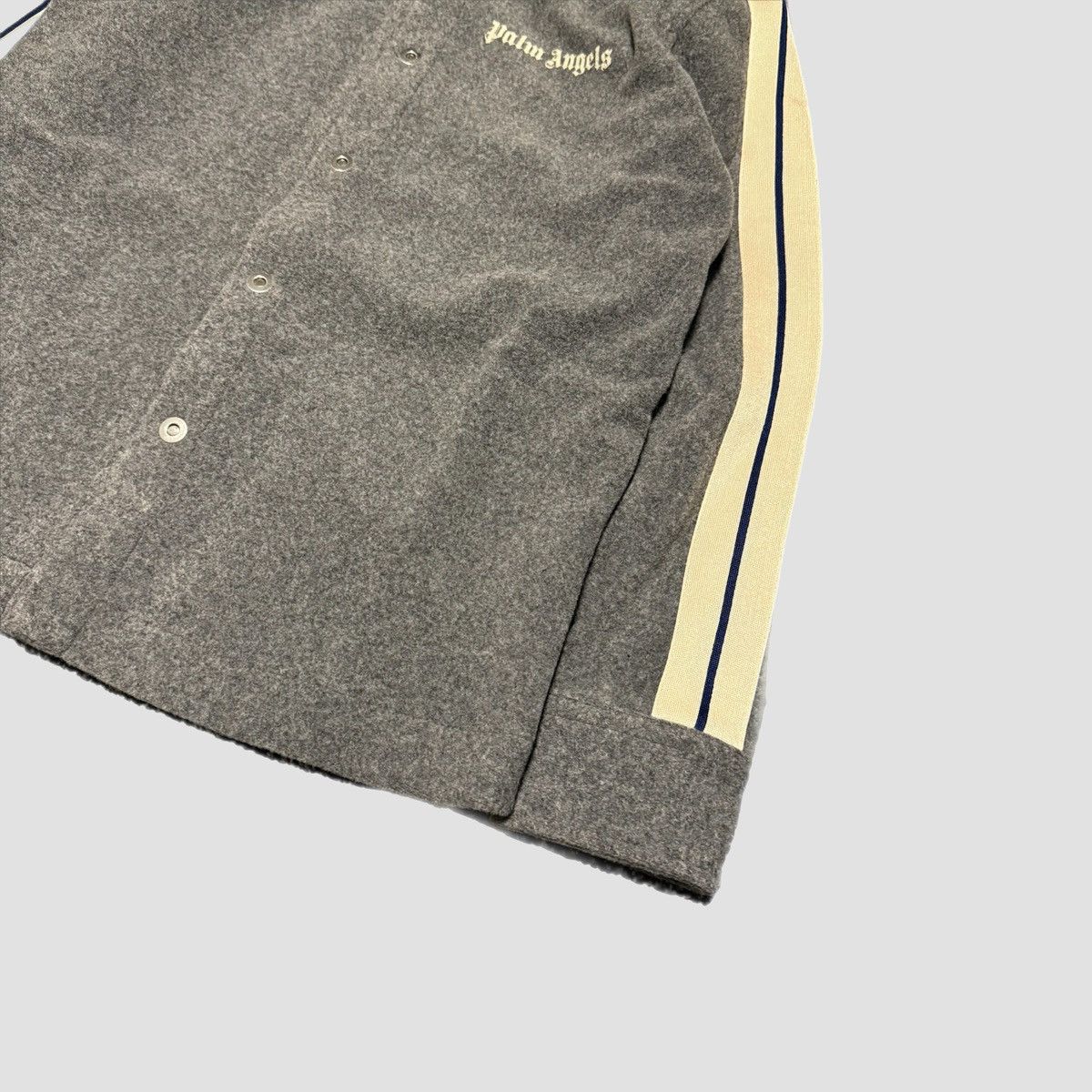 Palm Angels Palm Angels Wool Track Overshirt Size US M / EU 48-50 / 2 - 10 Thumbnail