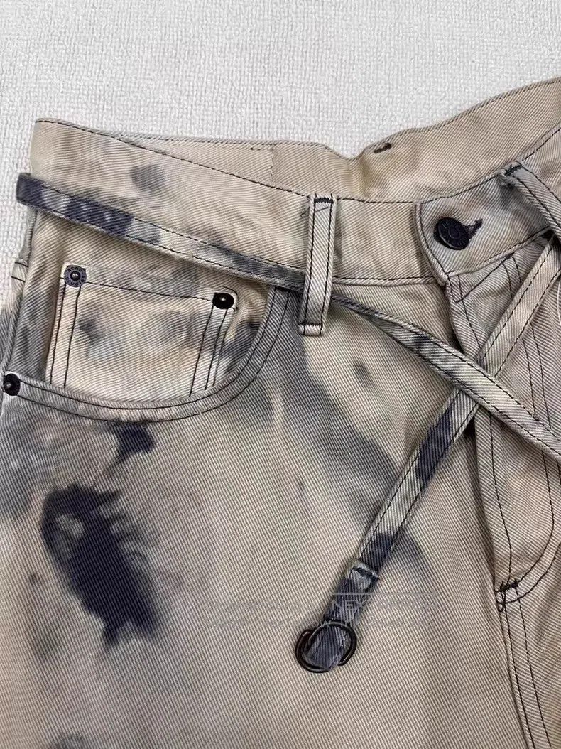 Acne Studios Acne Studios Dirty Wash Distressed Loose Straight Leg Jean Size US 32 / EU 48 - 4 Thumbnail