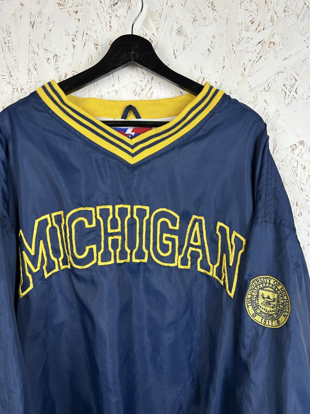 Pro Player 90s Pro Player Michigan Wolverines University Nylon Sweat Size US L / EU 52-54 / 3 - 2 Thumbnail