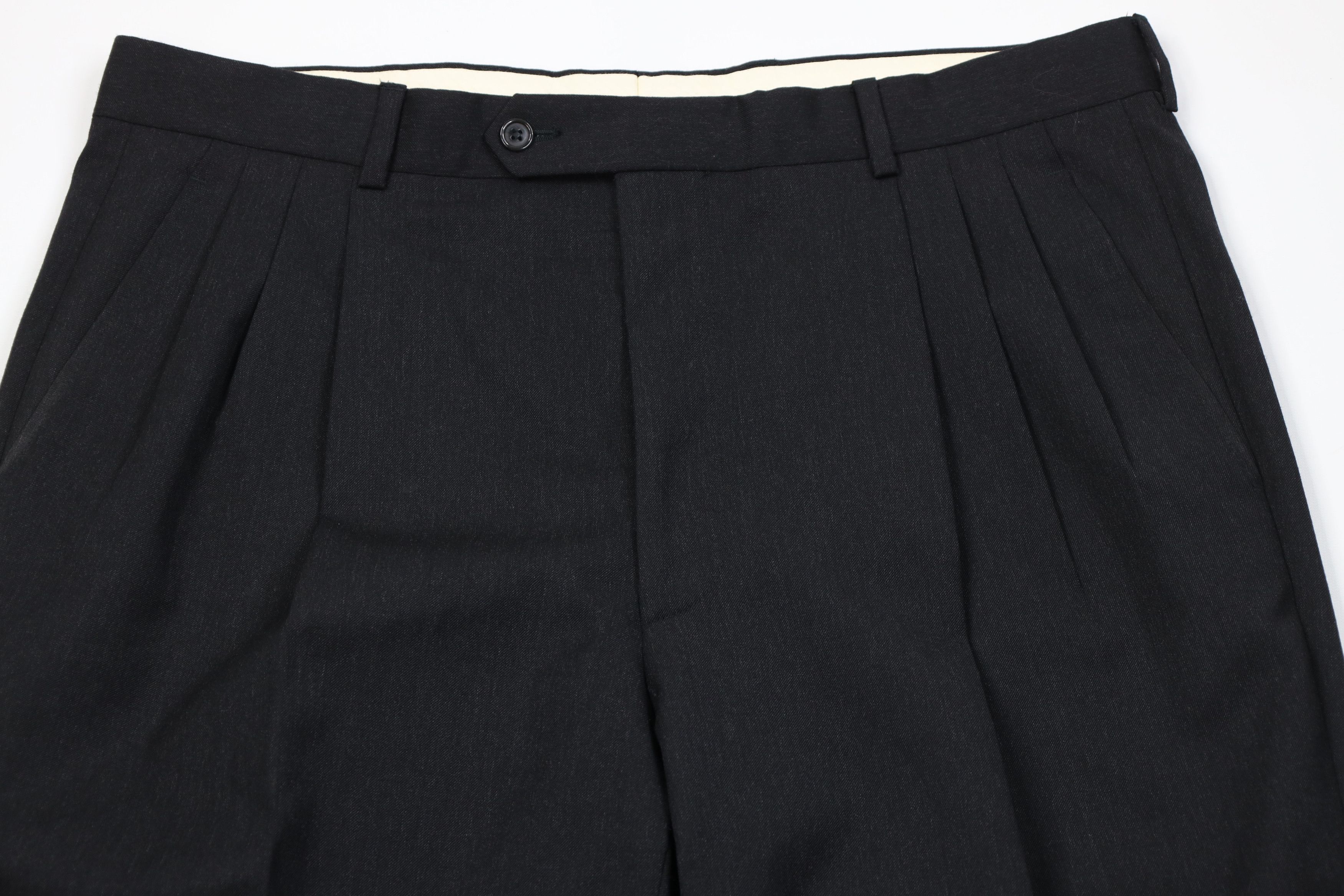 Vintage Vintage 90s Streetwear Wide Leg Chino Pants Charcoal Gray Size US 38 / EU 54 - 2 Thumbnail