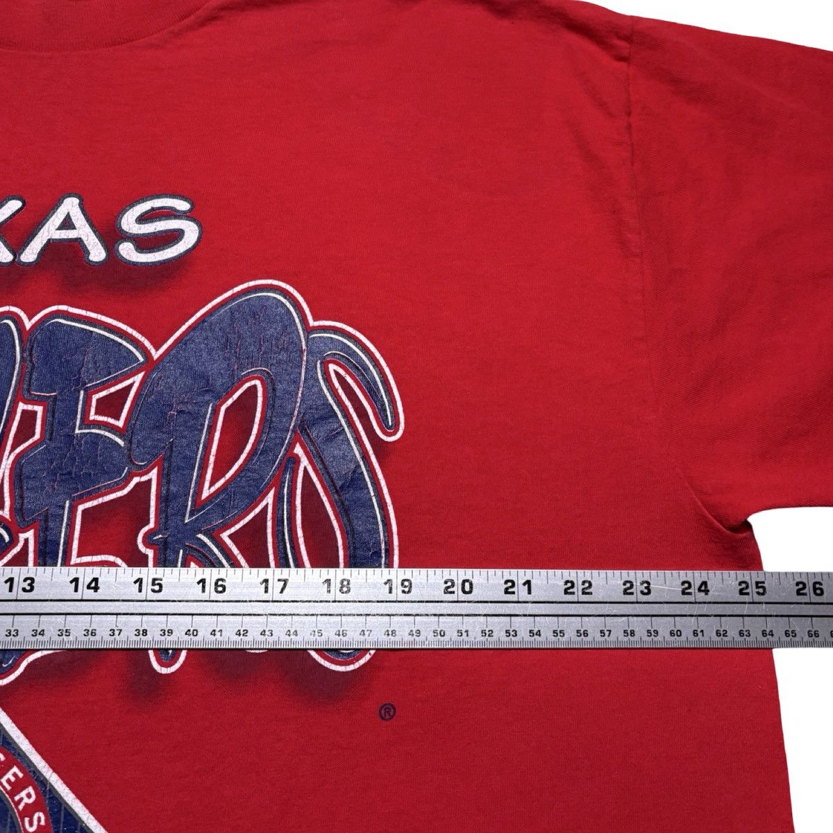 Logo 7 Vintage 90s Logo 7 Texas Rangers MLB Graphic T Shirt 2XL Size US XXL / EU 58 / 5 - 4 Thumbnail
