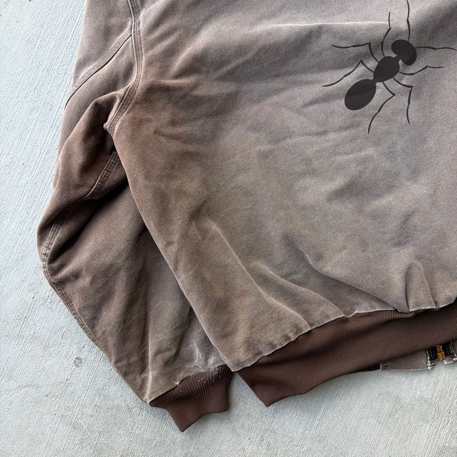 Carhartt × Vintage Vintage Carhartt J68 CHT brown hooded work wear jacket Size US XL / EU 56 / 4 - 7 Thumbnail