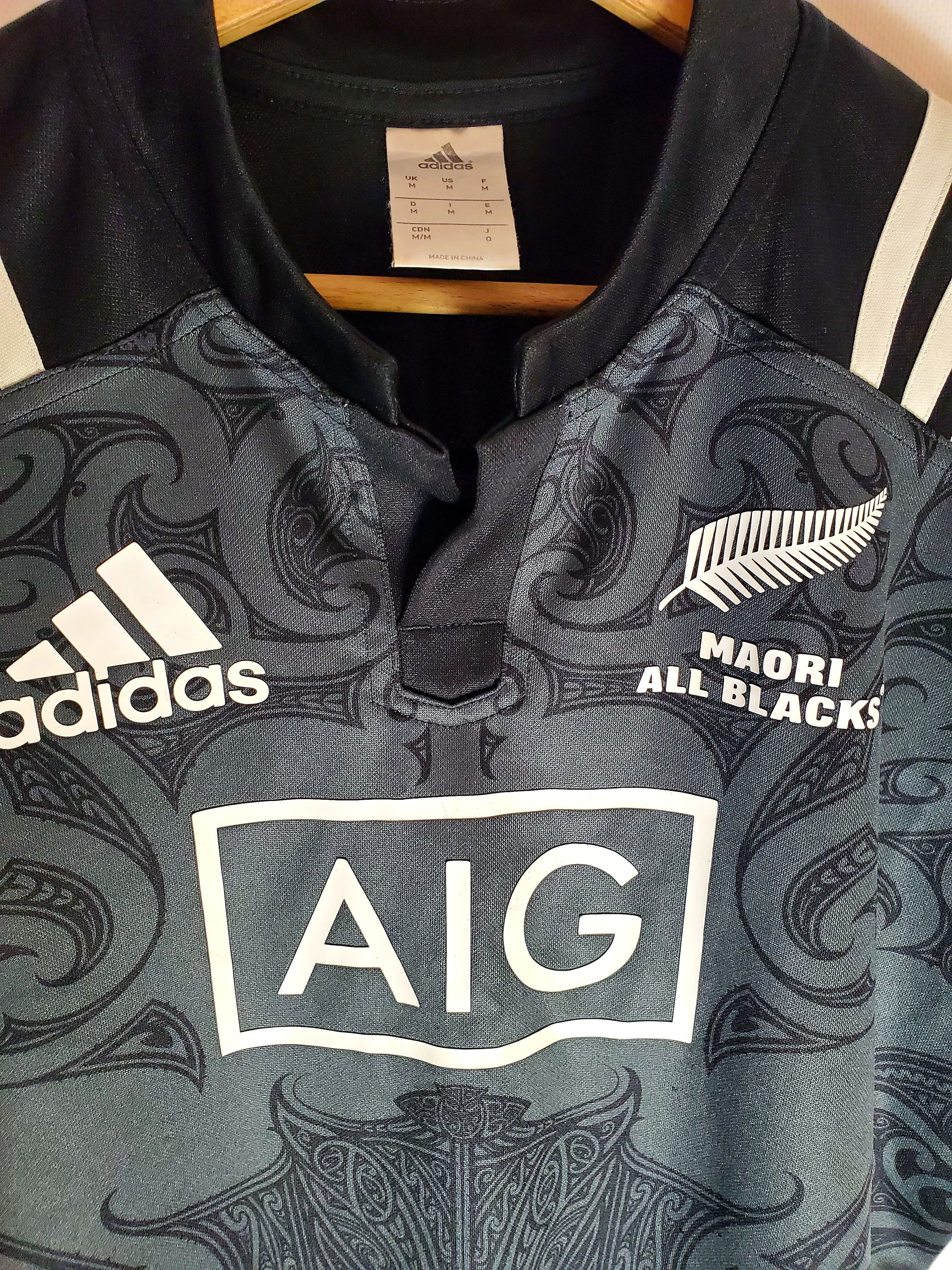 Adidas MAORI ALL BLACKS RUGBY JERSEY NEW ZEELAND SHIRT RUGBY M Size US M / EU 48-50 / 2 - 2 Thumbnail
