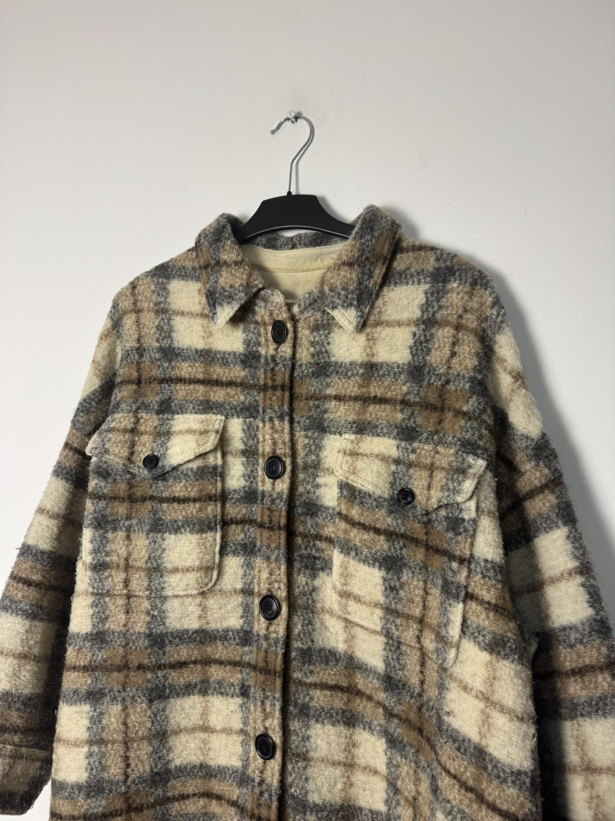 Isabel Marant Etoile Vintage Isabel Marant Étoile Wool Plaid Coat Luxury Designer Size S / US 4 / IT 40 - 4 Thumbnail