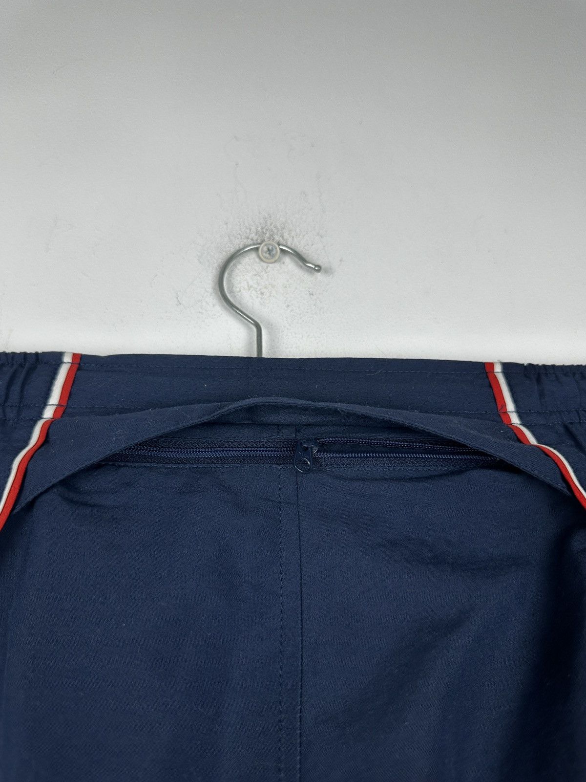 Nike Nike Mini Swoosh Logo Nylon Stripe Track Pants Y2K Vintage Size US 34 / EU 50 - 7 Thumbnail