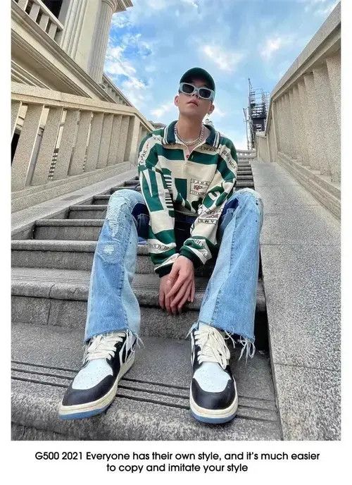 Japanese Brand × Jean Ripped Straight Flare Baggy Jeans Size US 32 / EU 48 - 3 Thumbnail