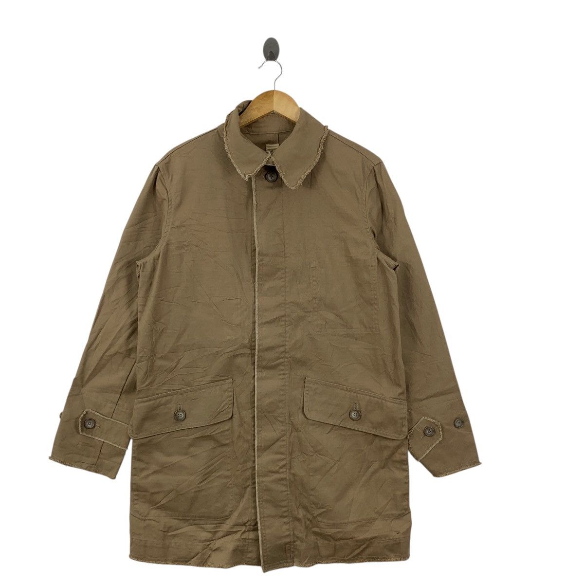 ABLE Vintage ALBE JAPAN DESIGNER Natural Dye Trench Coat Parka Size M / US 6-8 / IT 42-44 - 3 Thumbnail
