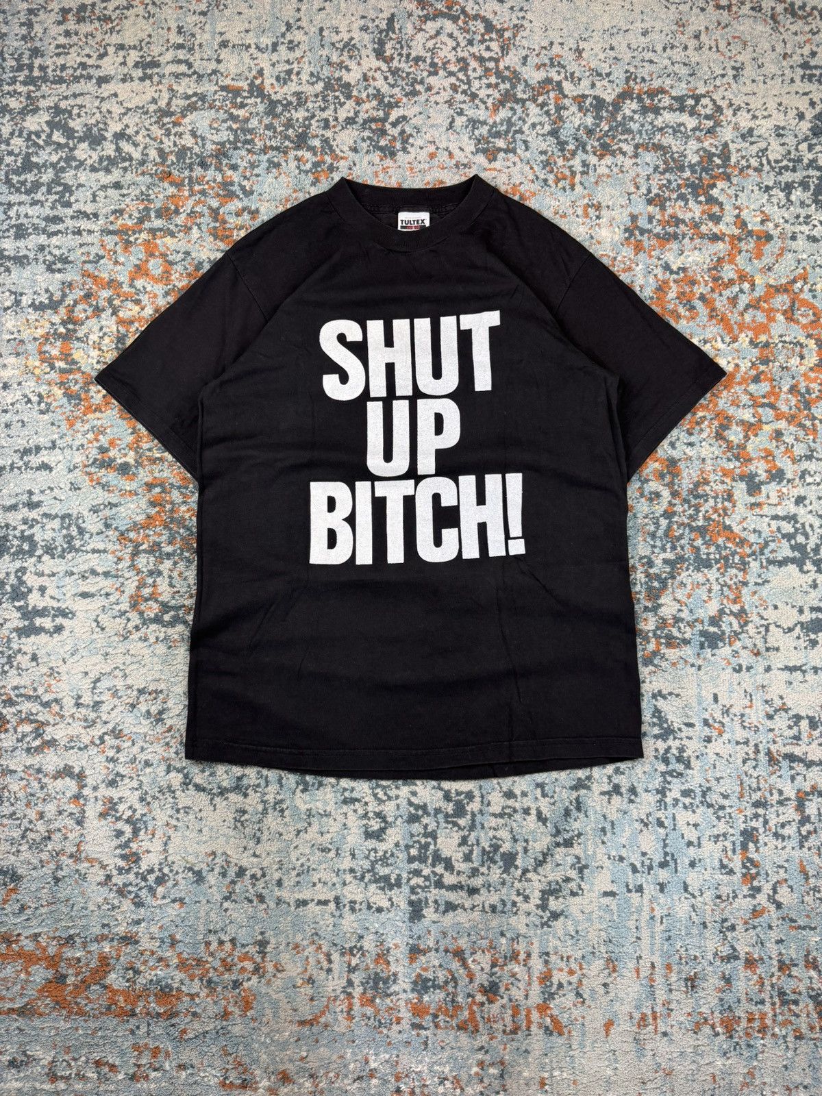 Vintage Vintage 90s Shut up bitch big spellout tee funny rap rave Size US L / EU 52-54 / 3 - 1 Thumbnail