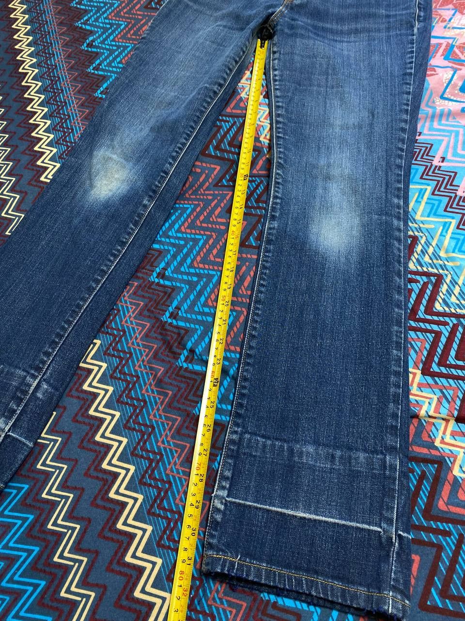 Levi's × Vintage Vintage Levis 505 Flare Dark Wash Denim Jeans Size 28" / US 6 / IT 42 - 12 Thumbnail