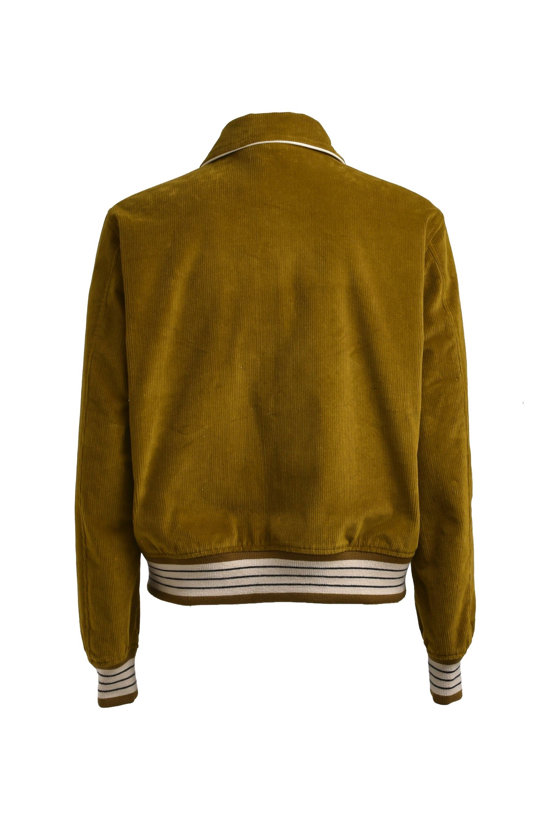 Amiri o1mle0725 Corduroy Teddy Jacket Chai Tea in Yellow Size US M / EU 48-50 / 2 - 2 Thumbnail