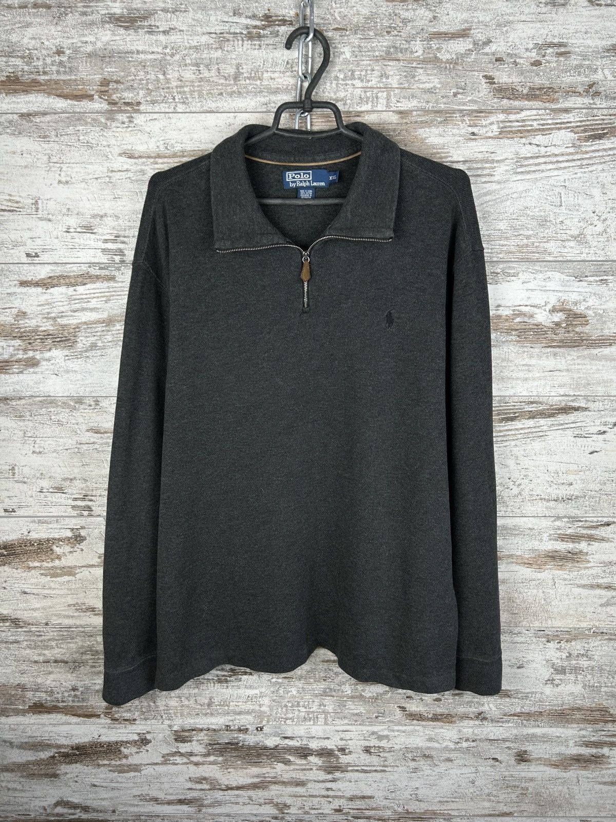 Polo Ralph Lauren Mens Vintage Polo Ralph Lauren 1/3 zip Sweatshirt rugby y2k Size US XXL / EU 58 / 5 - 2 Thumbnail