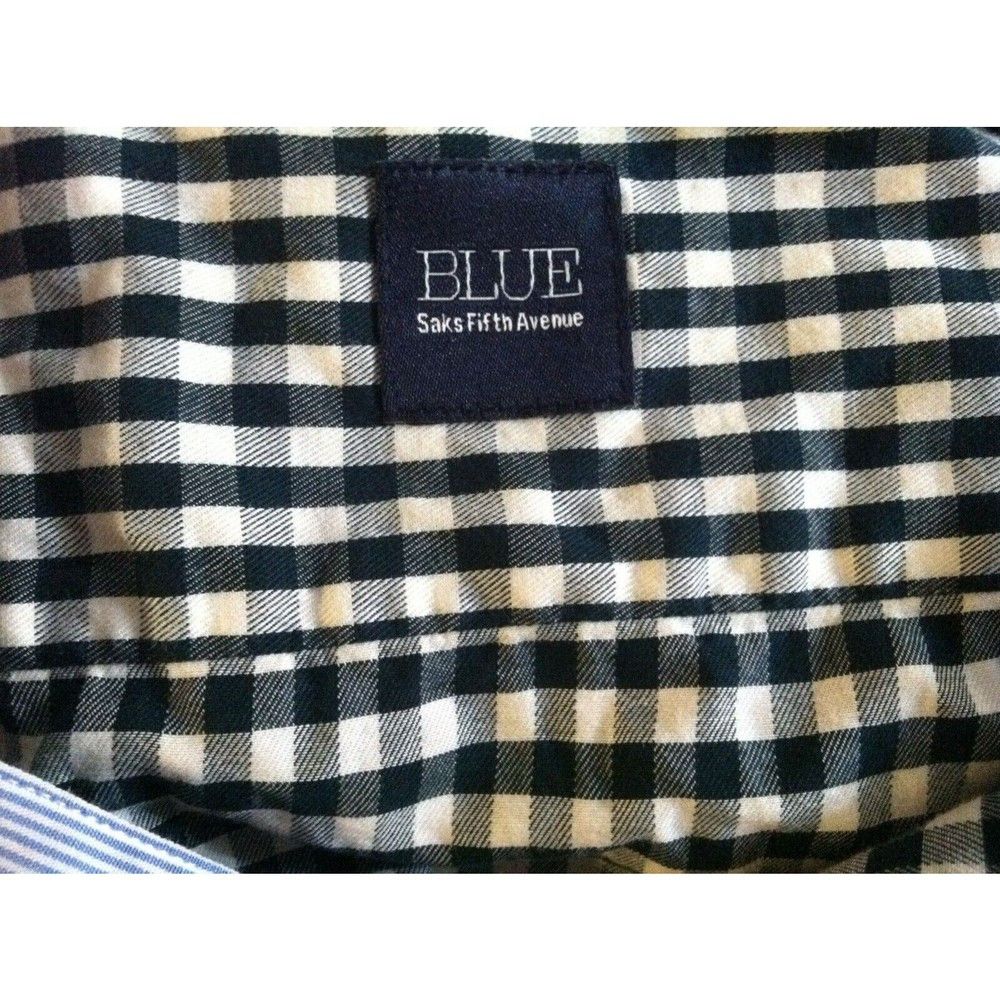 Saks Fifth Avenue SAKS FIFTH AVENUE MENS DK GREEN 100%COTTON CASUAL SHIRT XXL Size US XXL / EU 58 / 5 - 6 Thumbnail