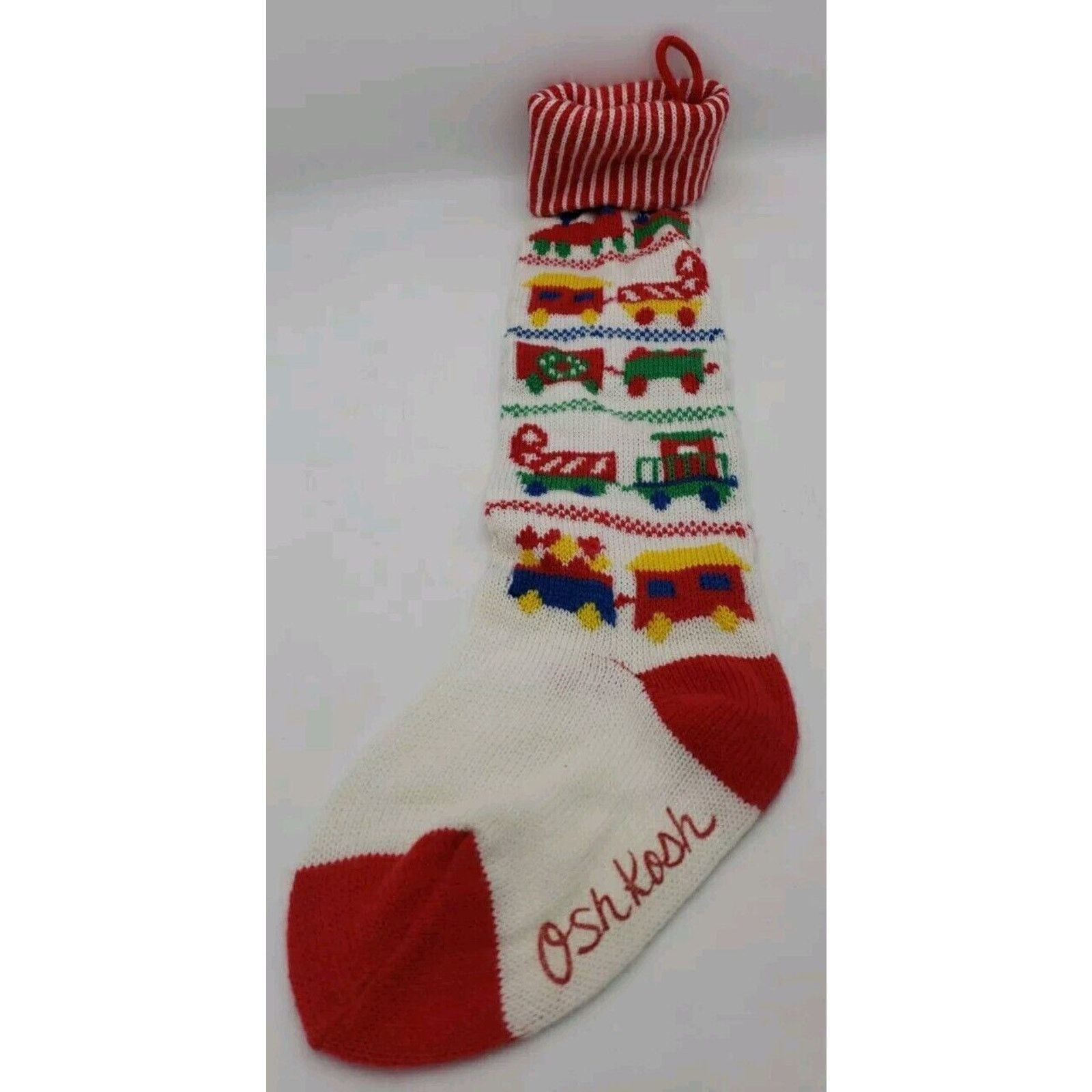 Oshkosh Oshkosh 90s Vintage Sweater Knit Christmas Stockings Toy Size ONE SIZE - 1 Thumbnail