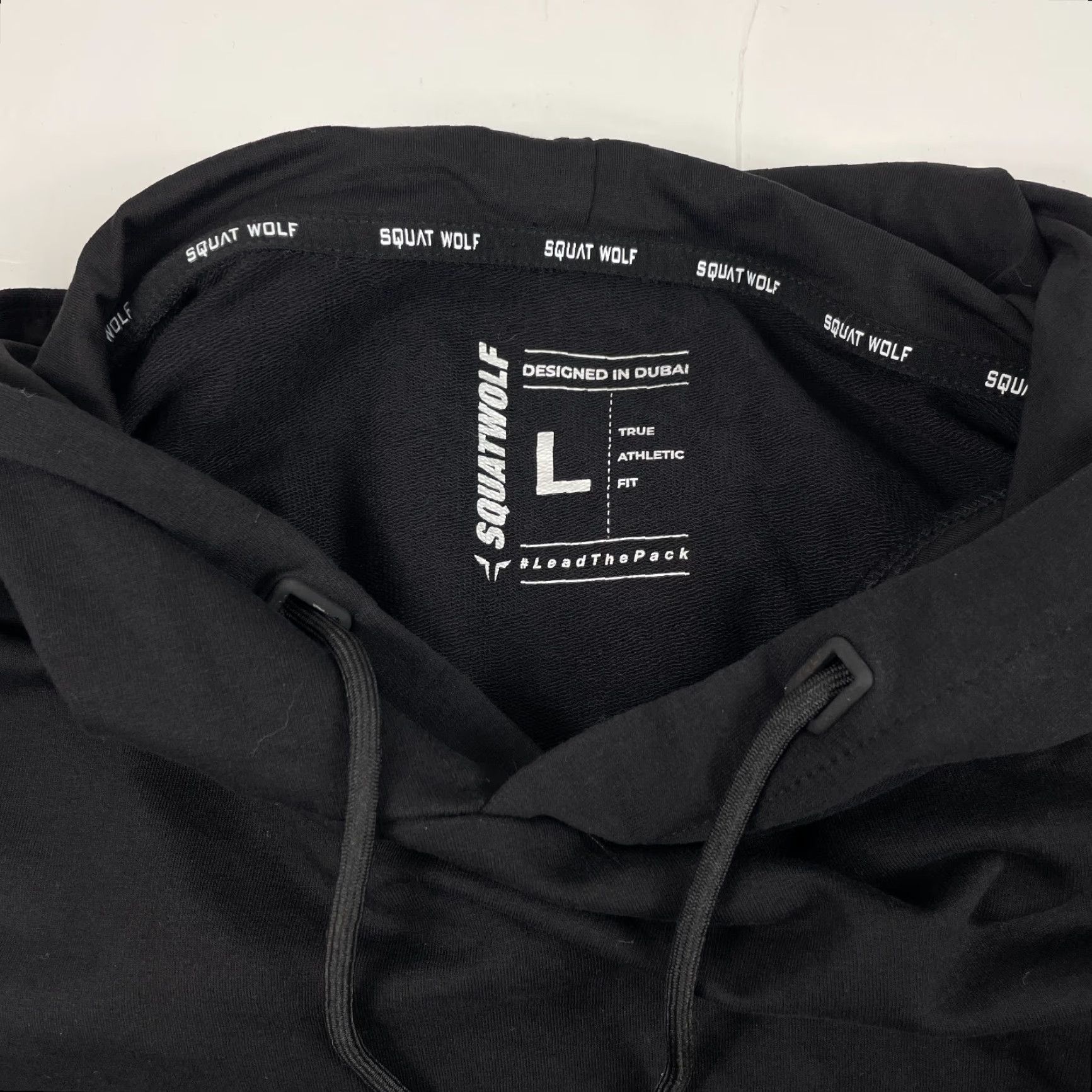Vintage VINTAGE SquatWolf Hoodie Mens Large Black Hybrid Pullover Lined Workout Lifting Stretch Size US L / EU 52-54 / 3 - 7 Thumbnail
