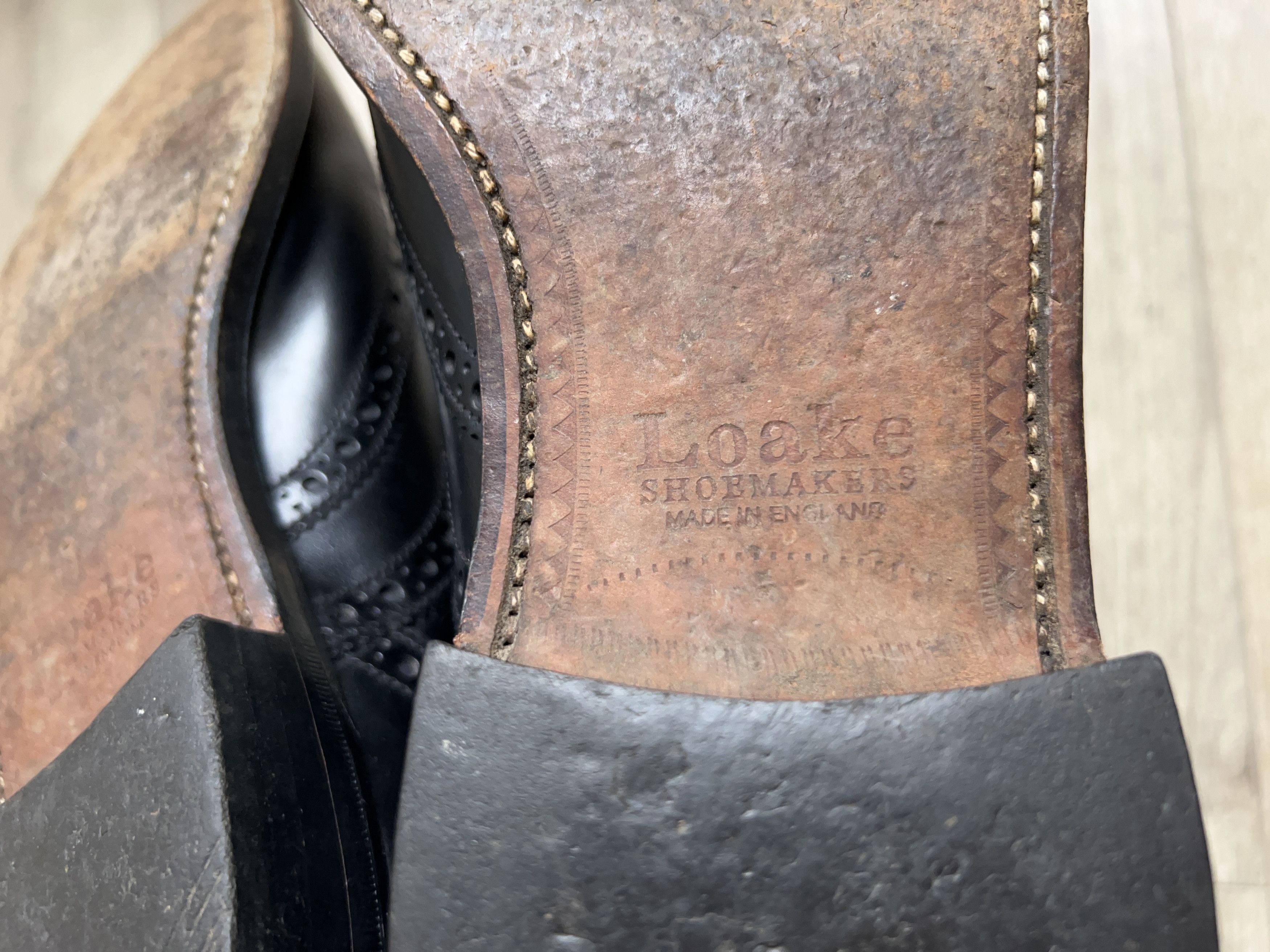 Leather × Loake Mens Shoemakers Black Brogue Shoes Formal Size UK 9 US 10 Size US 10 / EU 43 - 11 Thumbnail