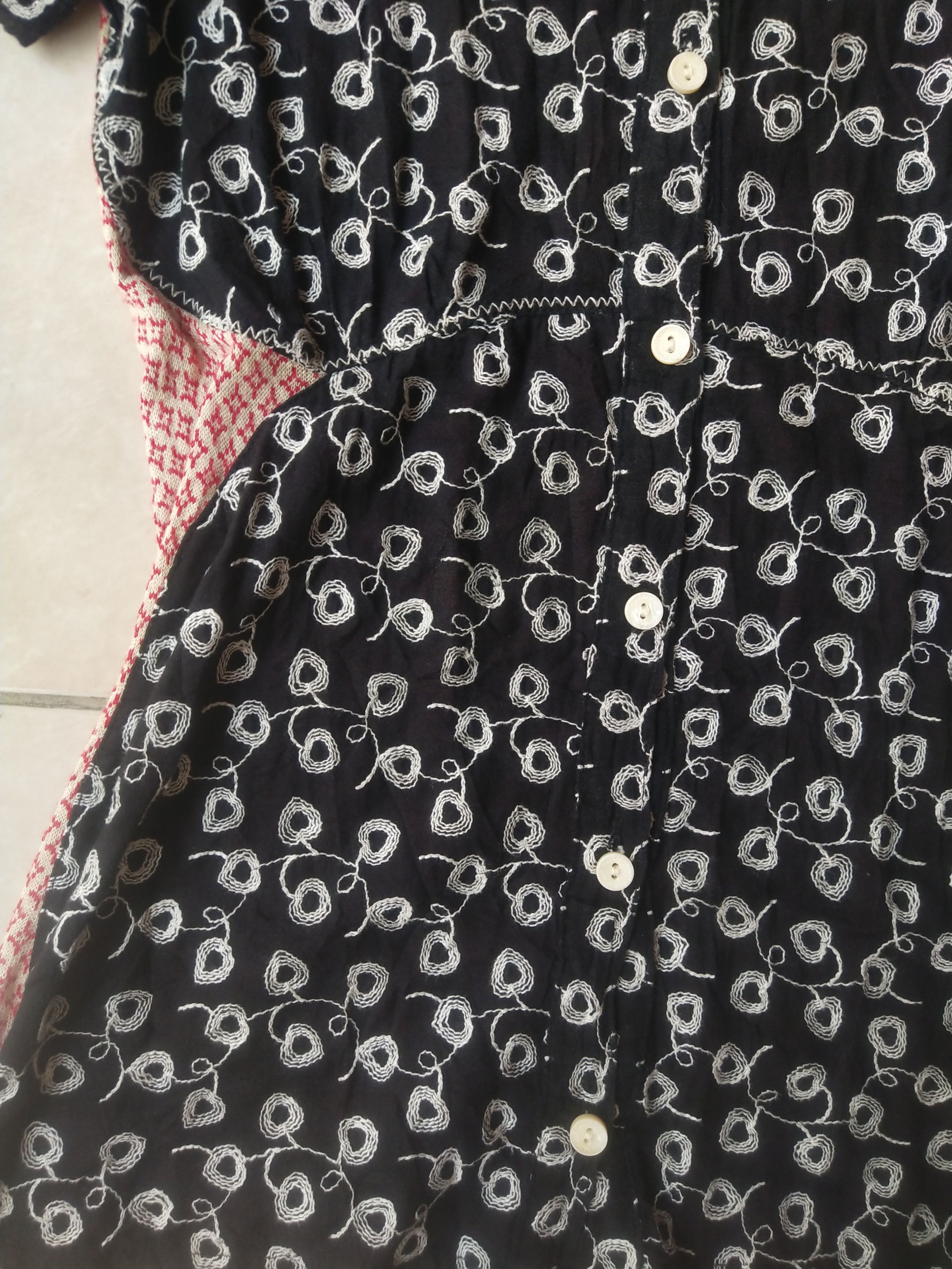 Vintage Vintage Pianurastudio Italy Mixed Print Patchwork Blouse Y2K Size M / US 6-8 / IT 42-44 - 4 Thumbnail