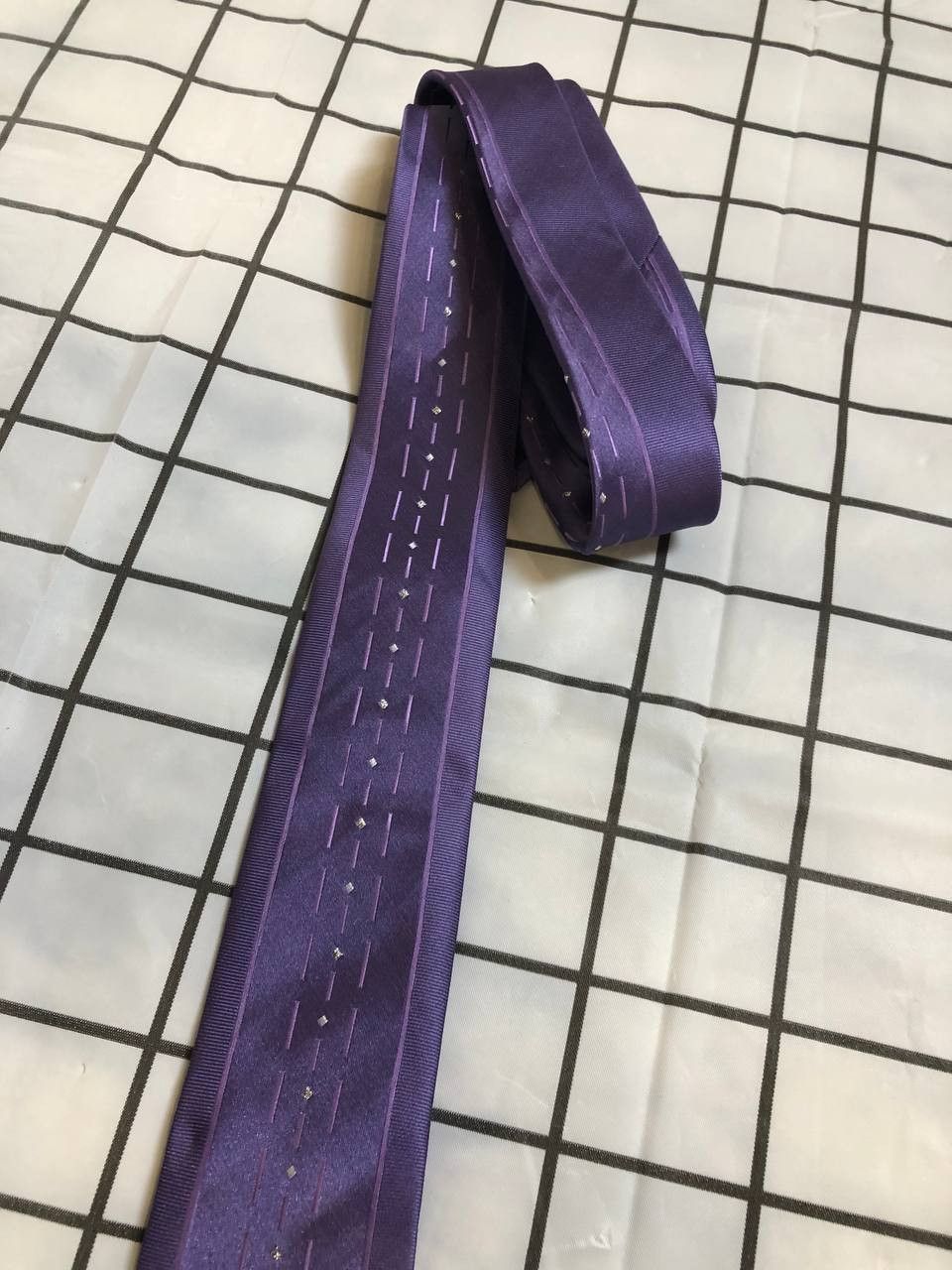 Giorgio Armani Giorgio Armani tie Purple Striped Silk Tie Made In Italy Size ONE SIZE - 3 Thumbnail