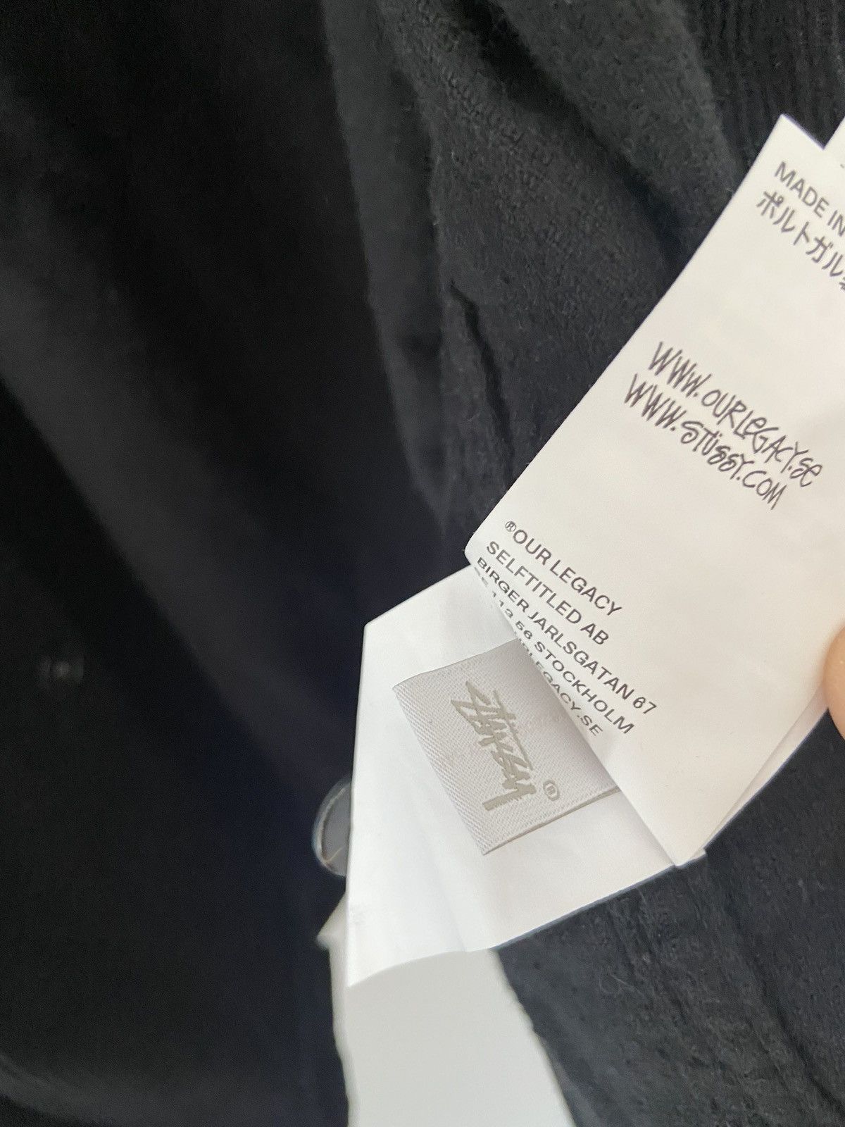 Our Legacy × Stussy Stussy x Our Legacy Borrowed Washed Black Corduroy Shirt Size US L / EU 52-54 / 3 - 7 Thumbnail