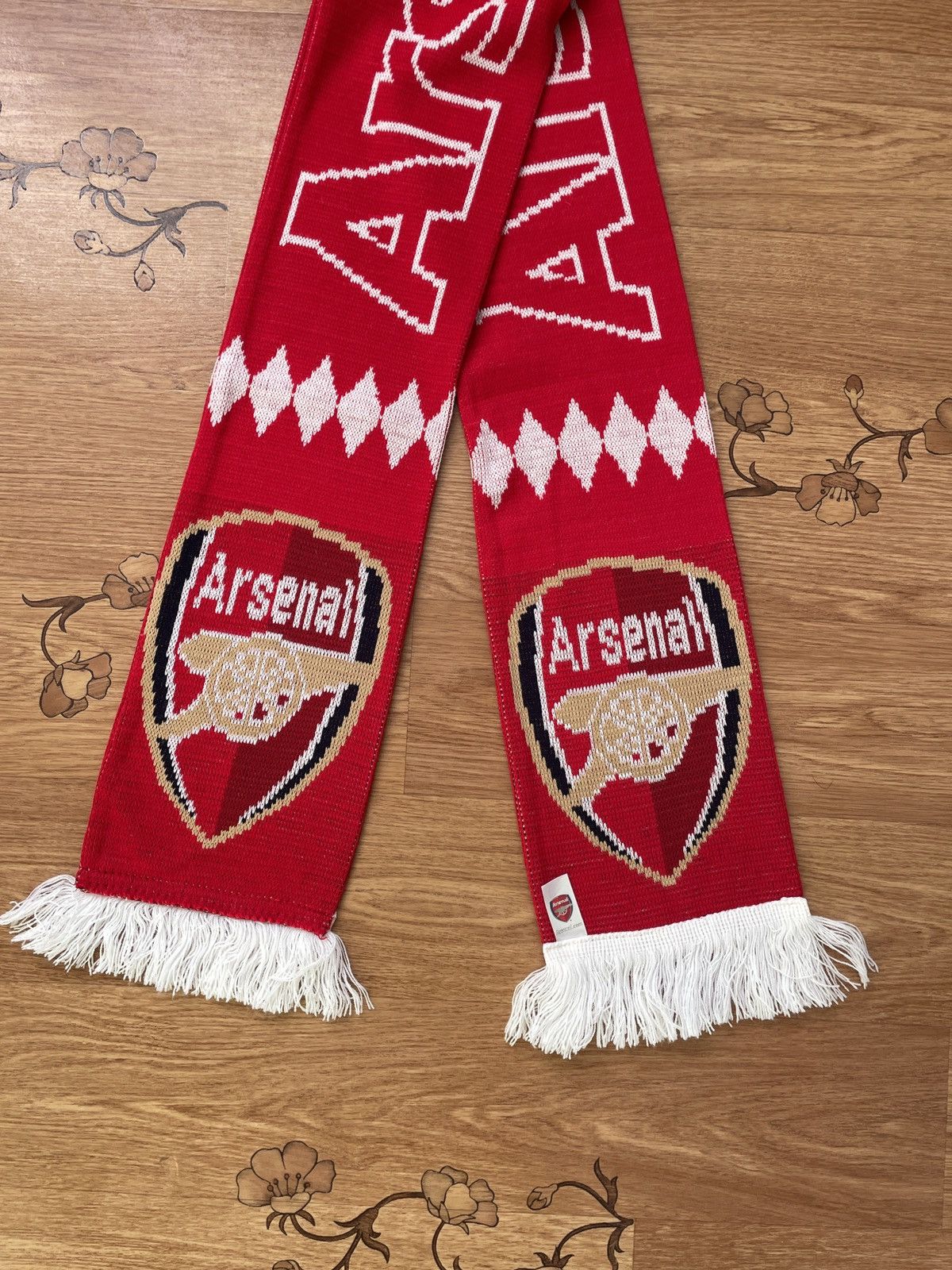 Vintage Vintage Arsenal London Gunners Red Football soccer scarf Size ONE SIZE - 2 Thumbnail