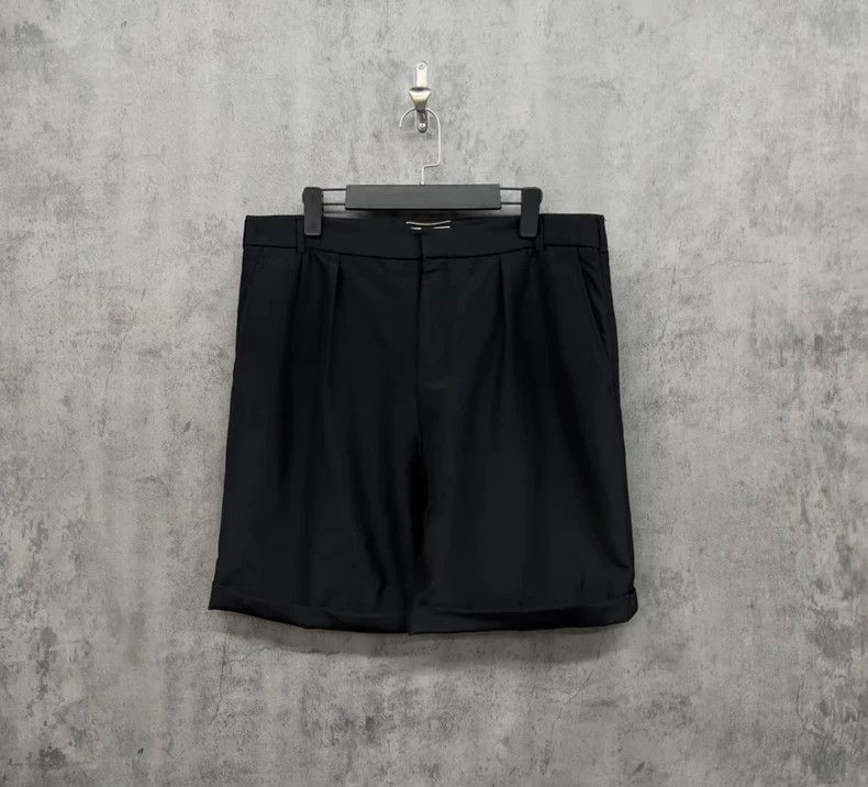 Yves Saint Laurent Yves Saint Laurent YSL Black Wool Blend Casual Shorts Size Size US 44 / EU 60 - 1 Thumbnail