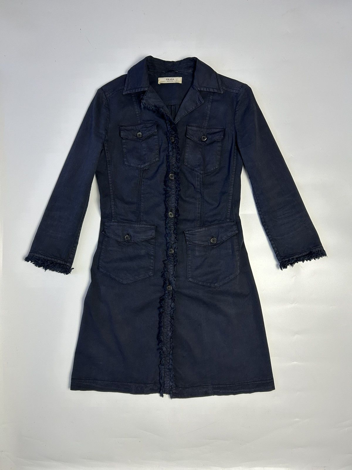 Prada PRADA COTTON LONG JACKET MADE IN ITALY Size M / US 6-8 / IT 42-44 - 1 Thumbnail