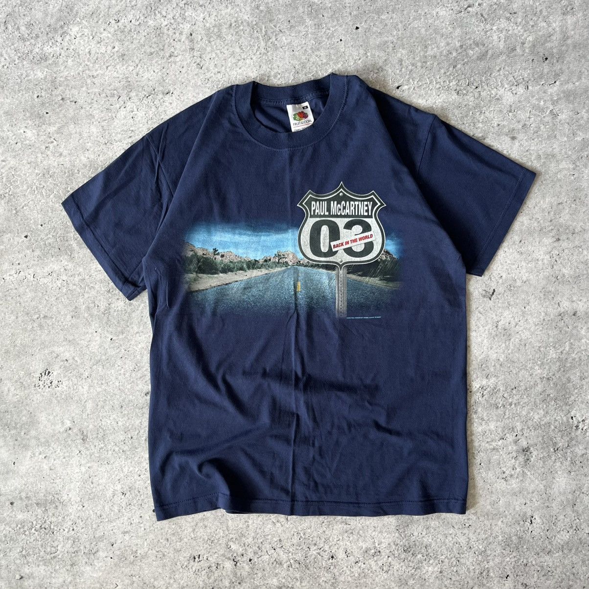 Band Tees × Vintage Vintage Paul McCartney back in the world merch band tee 2003 Size US M / EU 48-50 / 2 - 1 Thumbnail