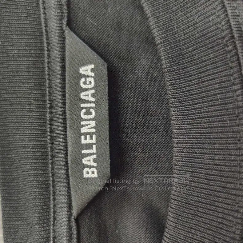 Balenciaga Balenciaga Plain Color Small Logo Short-sleeve T-Shirt Size US L / EU 52-54 / 3 - 3 Thumbnail