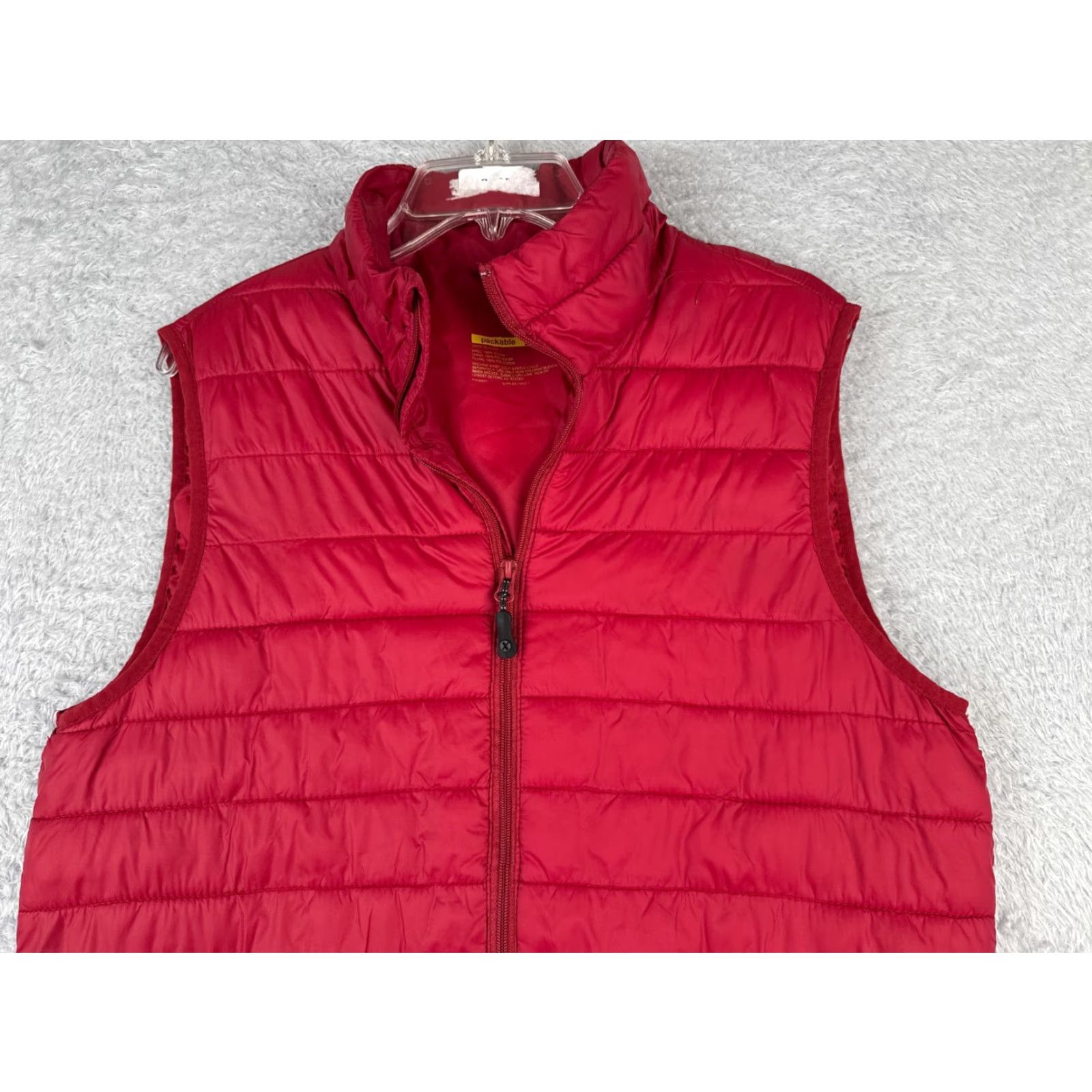 Vintage Xersion Vest Womens Medium Red Packable Full Zip Nylon Shell Lined Pockets Jacket Womens Regular Red 90s? Size M / US 6-8 / IT 42-44 - 4 Thumbnail