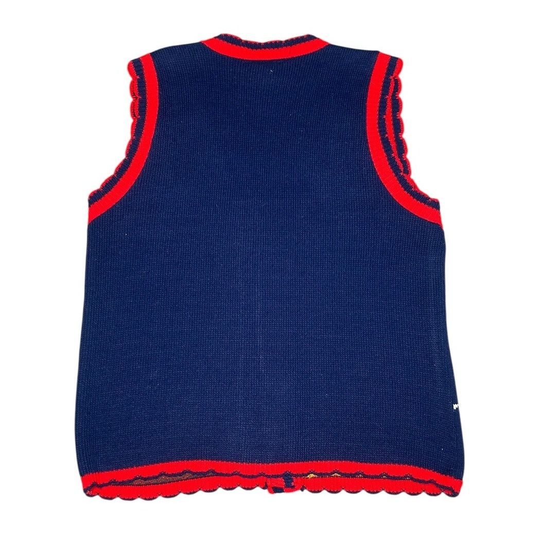 Peanuts × Vintage Vintage 90s Peanuts Snoopy & Friends Knit Sweater Vest Size M / US 6-8 / IT 42-44 - 2 Thumbnail